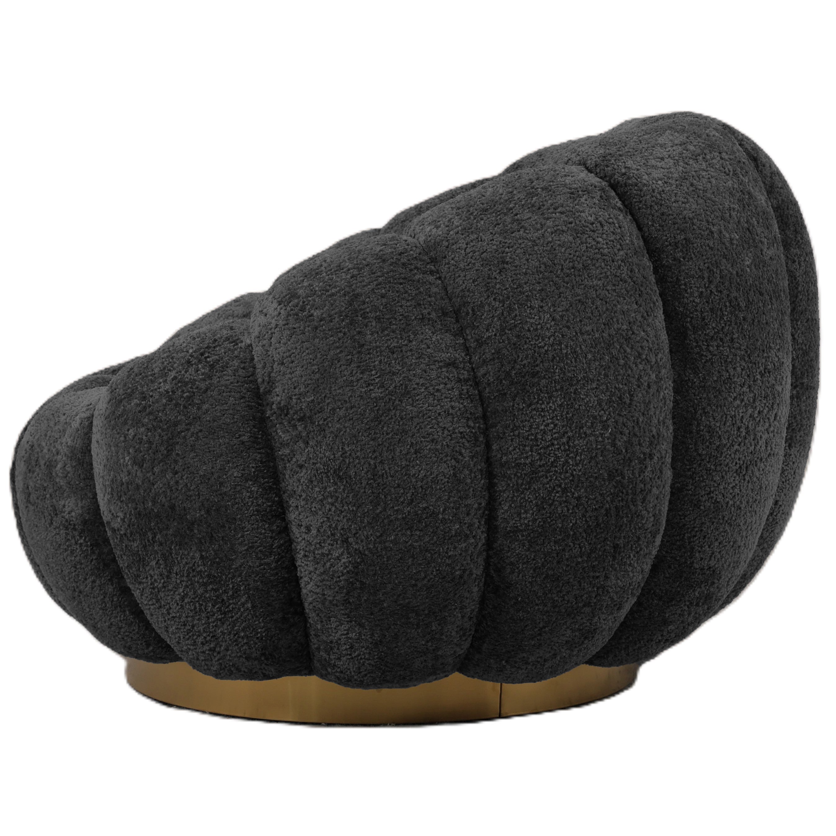 Draaibare Fauteuil Daisy Anthracite Euphoria PTMD - Fauteuil - PTMD - livinglovely.nl