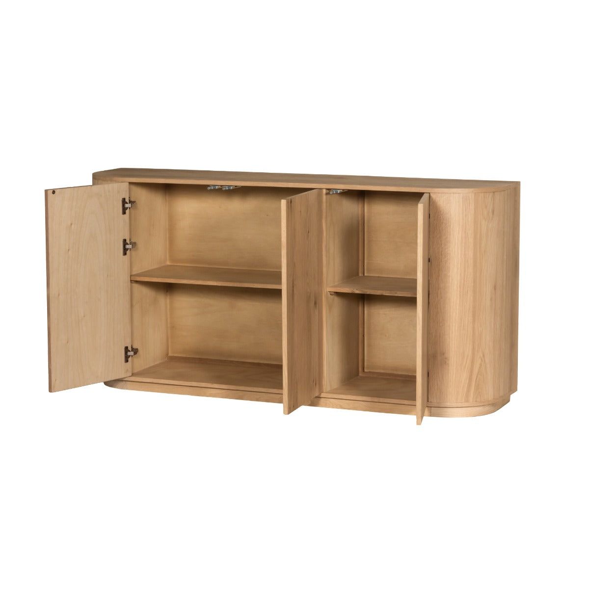Dressoir Novero naturel met geopende deuren