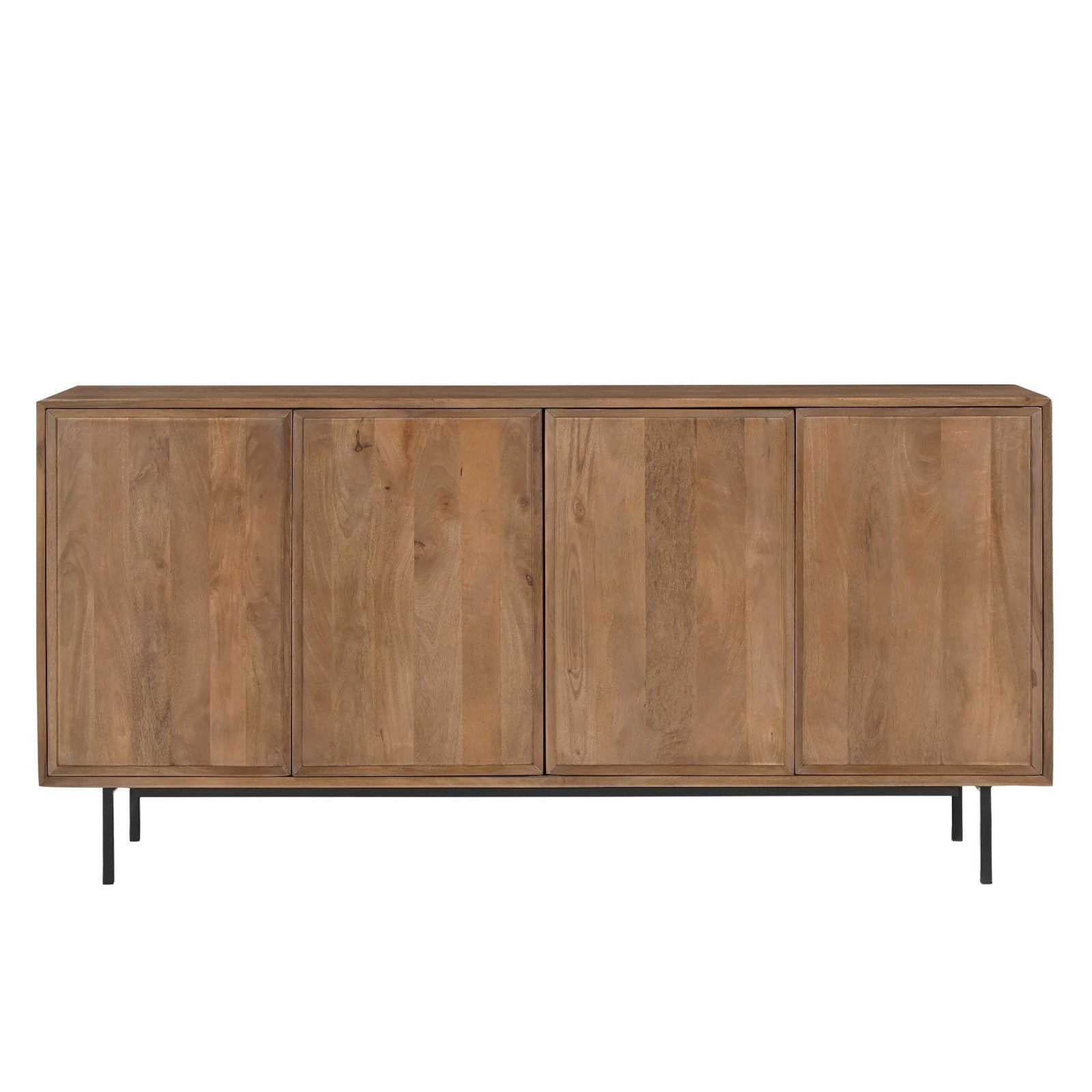 Dressoir Ravenstein 180cm in pecan mangohout, L180cm x B40cm x H86cm