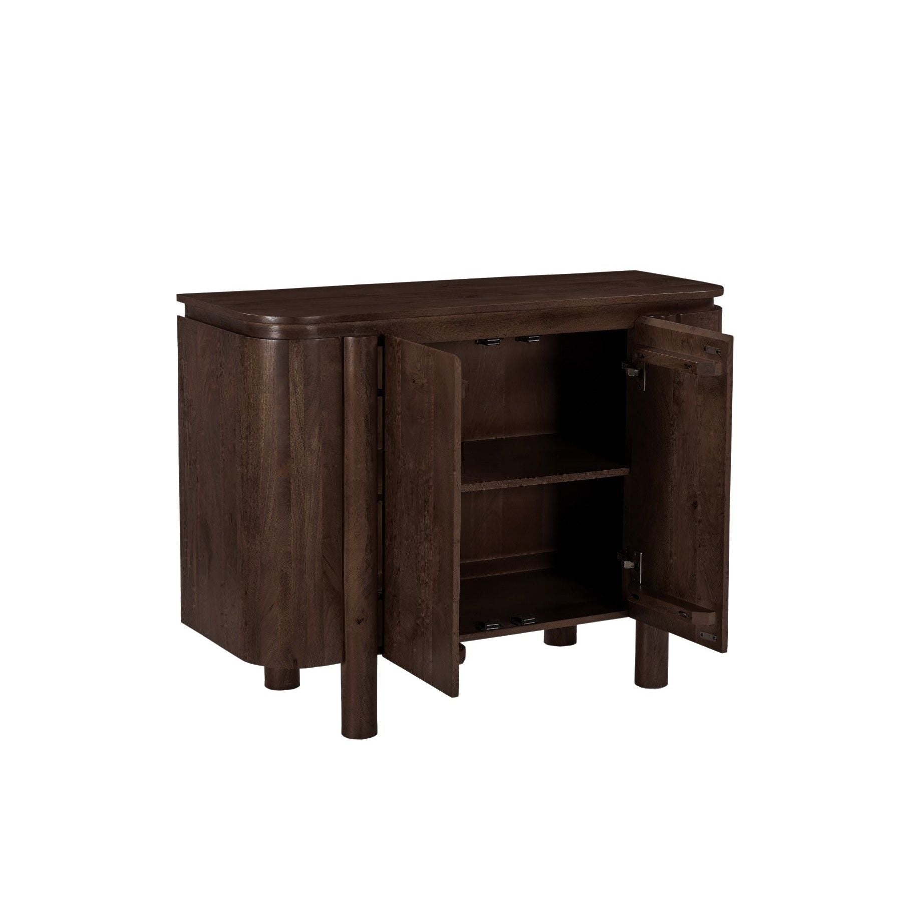 Dressoir Salano chestnut met geopende deuren