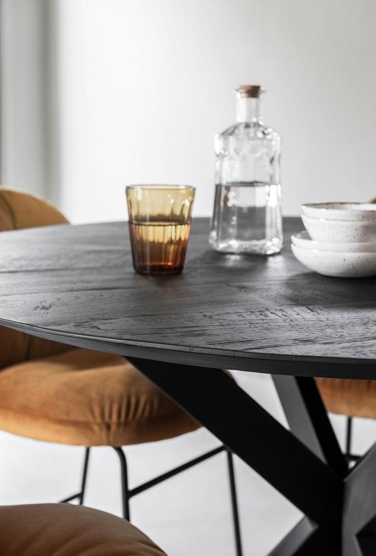 DTP Home Timeless Black Eettafel Shape Rond 130cm - Eetkamertafel - DTP Home - livinglovely.nl