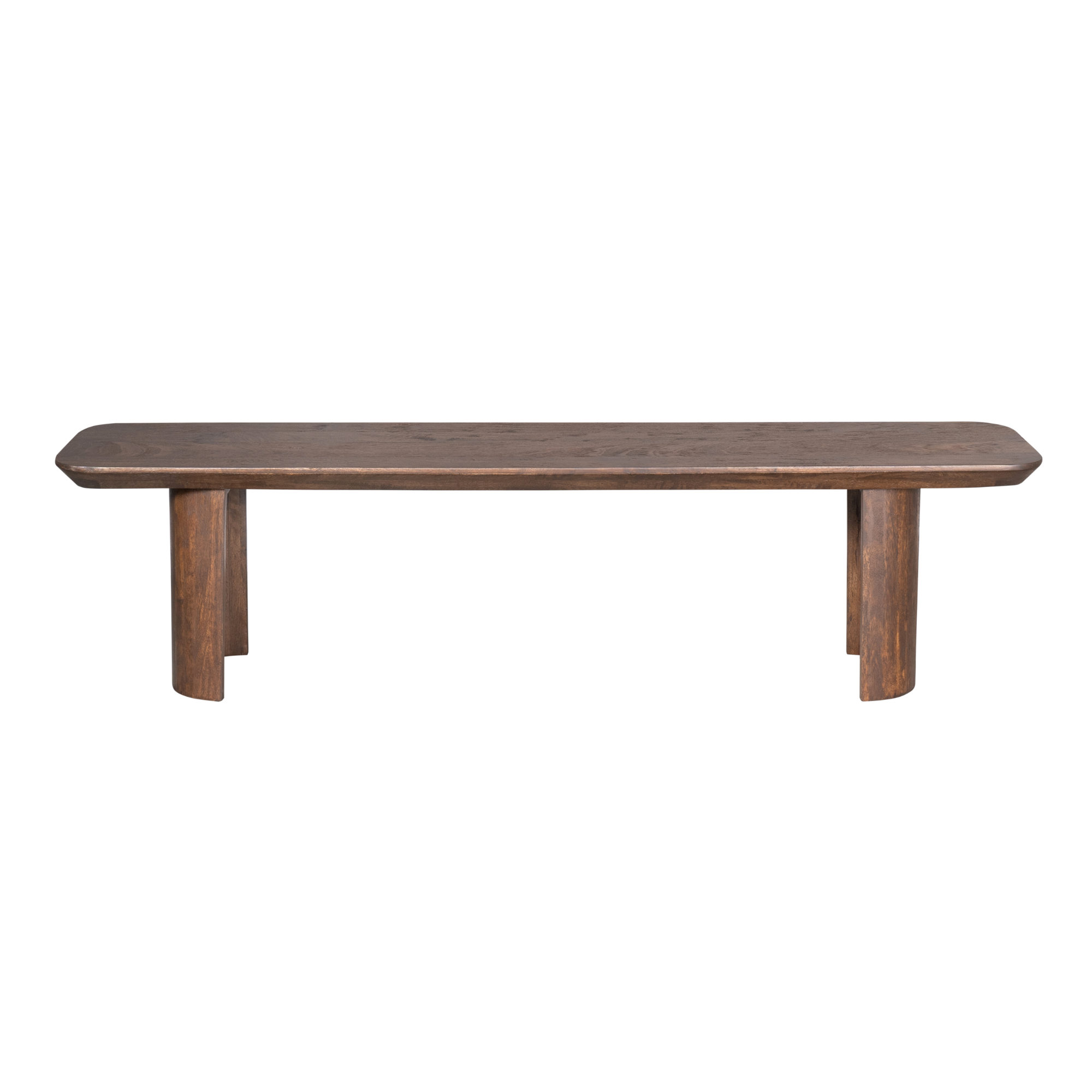 Bruine eetkamerbank Maré 180 cm van Starfurn met zithoogte van 45 cm