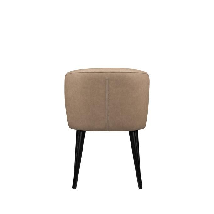 Eetkamerstoel Fiori - 57x56x80 cm - Leer - Zand PTMD - Eetkamerstoel - PTMD - livinglovely.nl