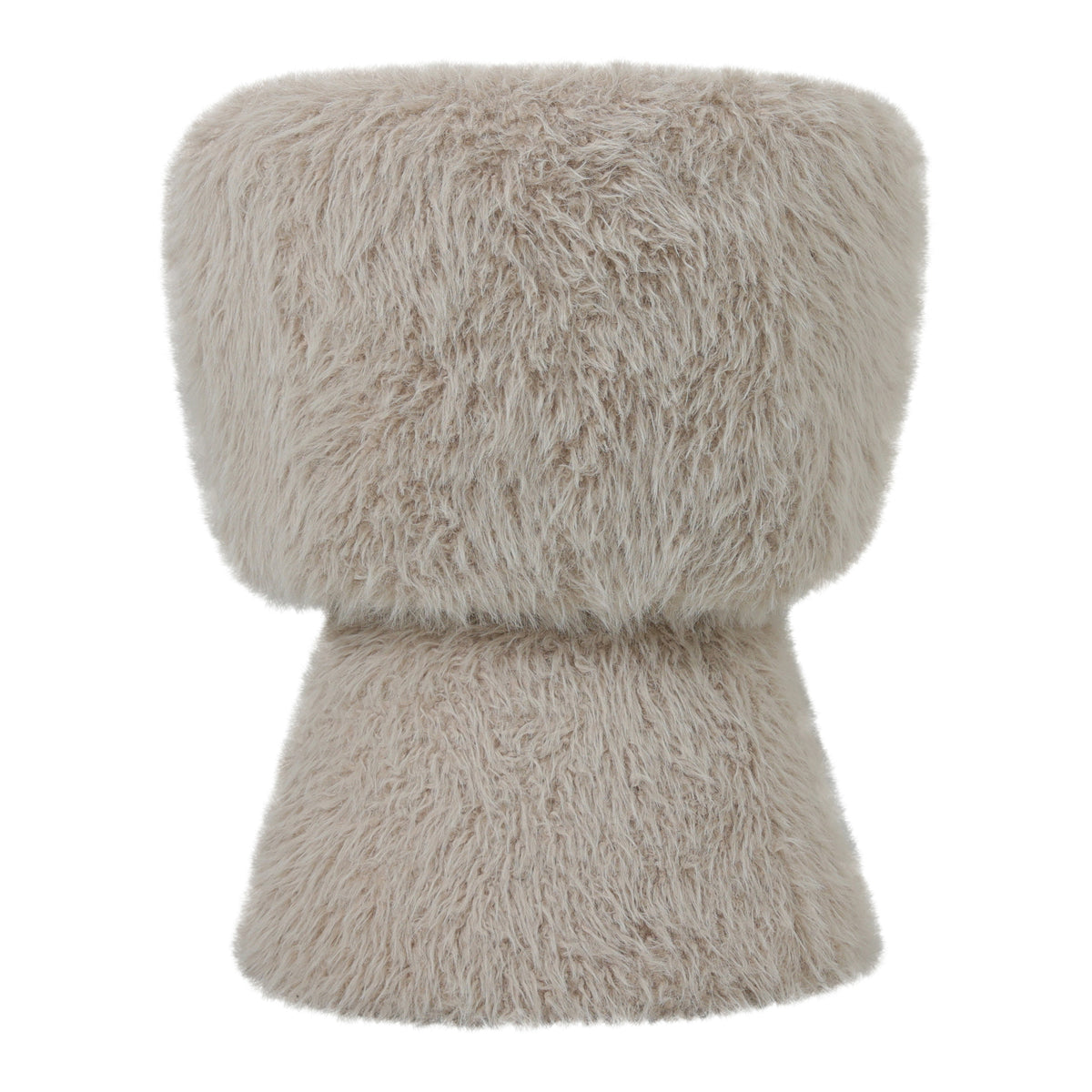 Beige Hermes eetkamerstoel van PTMD met ruime zitting en metalen frame