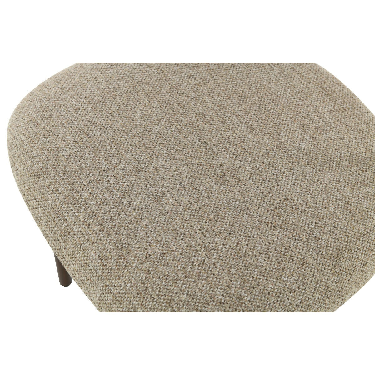 Eetkamerstoel Micah Hush Walnut van Livingfurn met zwart onderstel