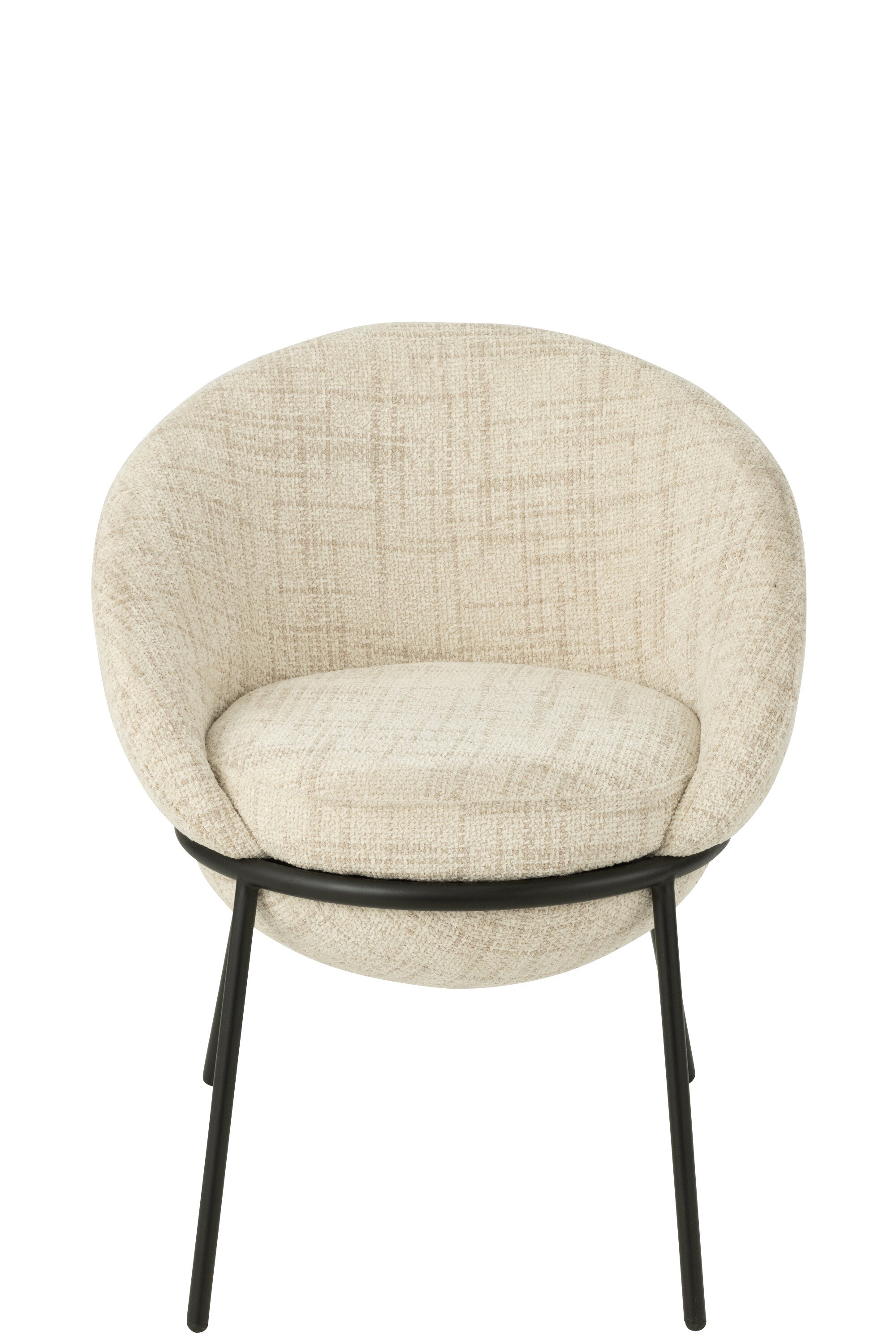 Eetkamerstoel Napoli Beige- J-Line - Eetkamerstoel - J-Line - livinglovely.nl