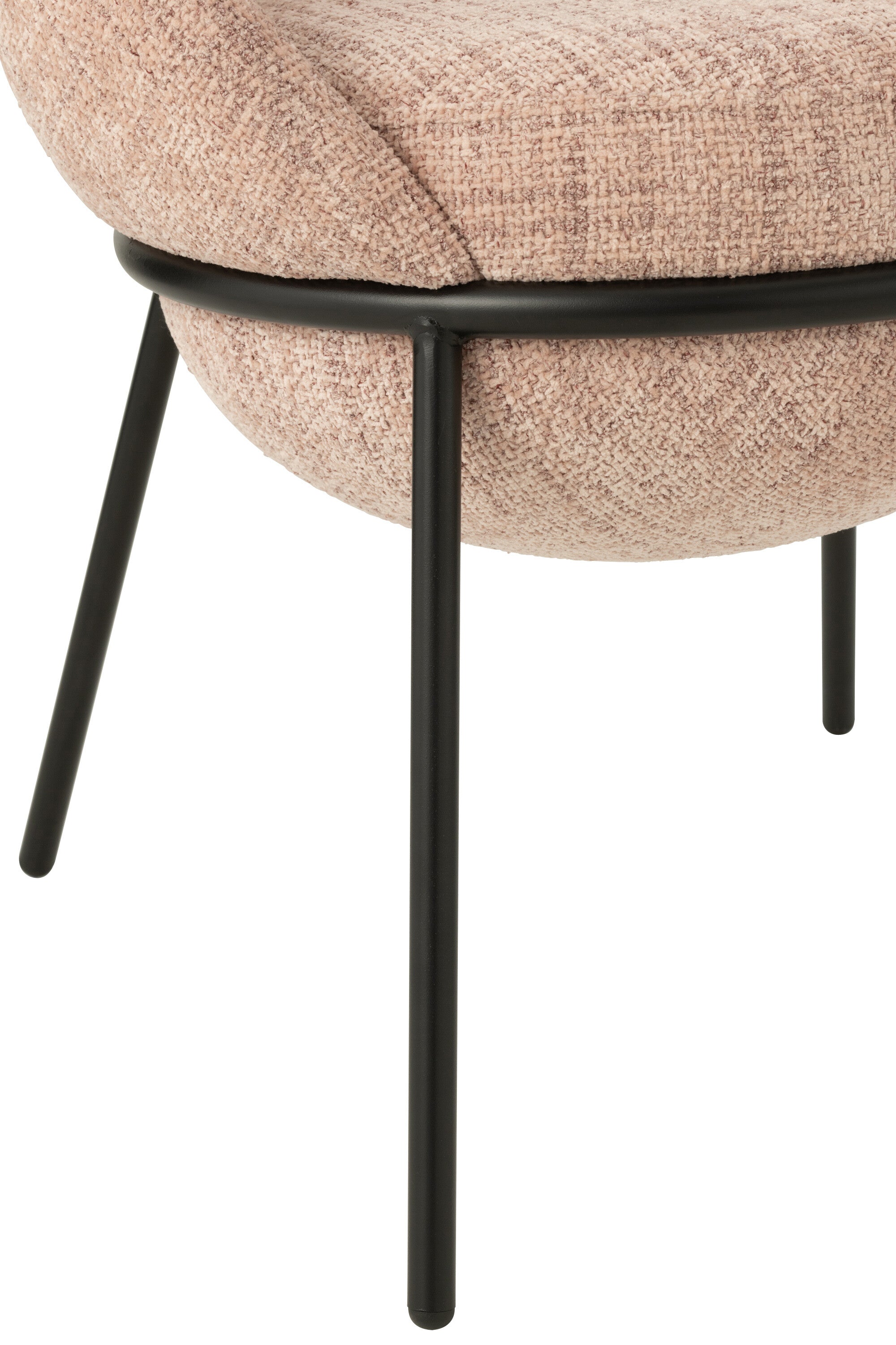 Eetkamerstoel Napoli Licht Roze- J-Line - Eetkamerstoel - J-Line - livinglovely.nl