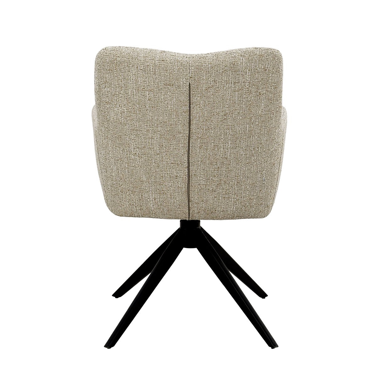 Draaibare eetkamerstoel Tara sand, B62,5cm x D58cm x H88,5cm