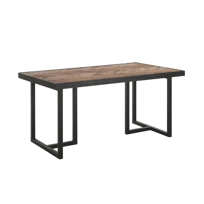 Eetkamertafel Criss Cross 240cm van DTP Home, hoek van de tafel in close-up