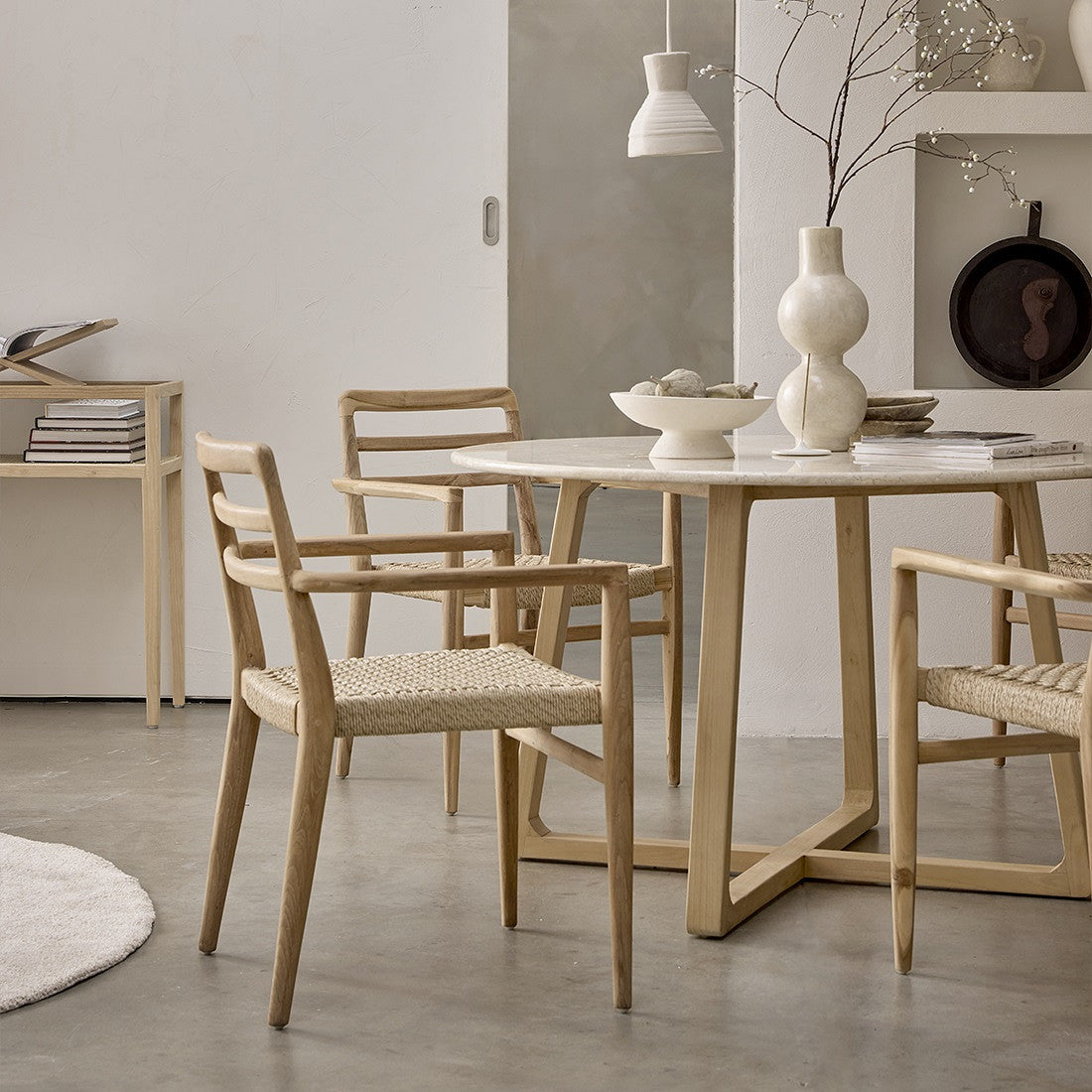 Eetkamertafel Infinity Round Ø120cm Raw Materials - Eetkamertafel - Raw Materials - livinglovely.nl