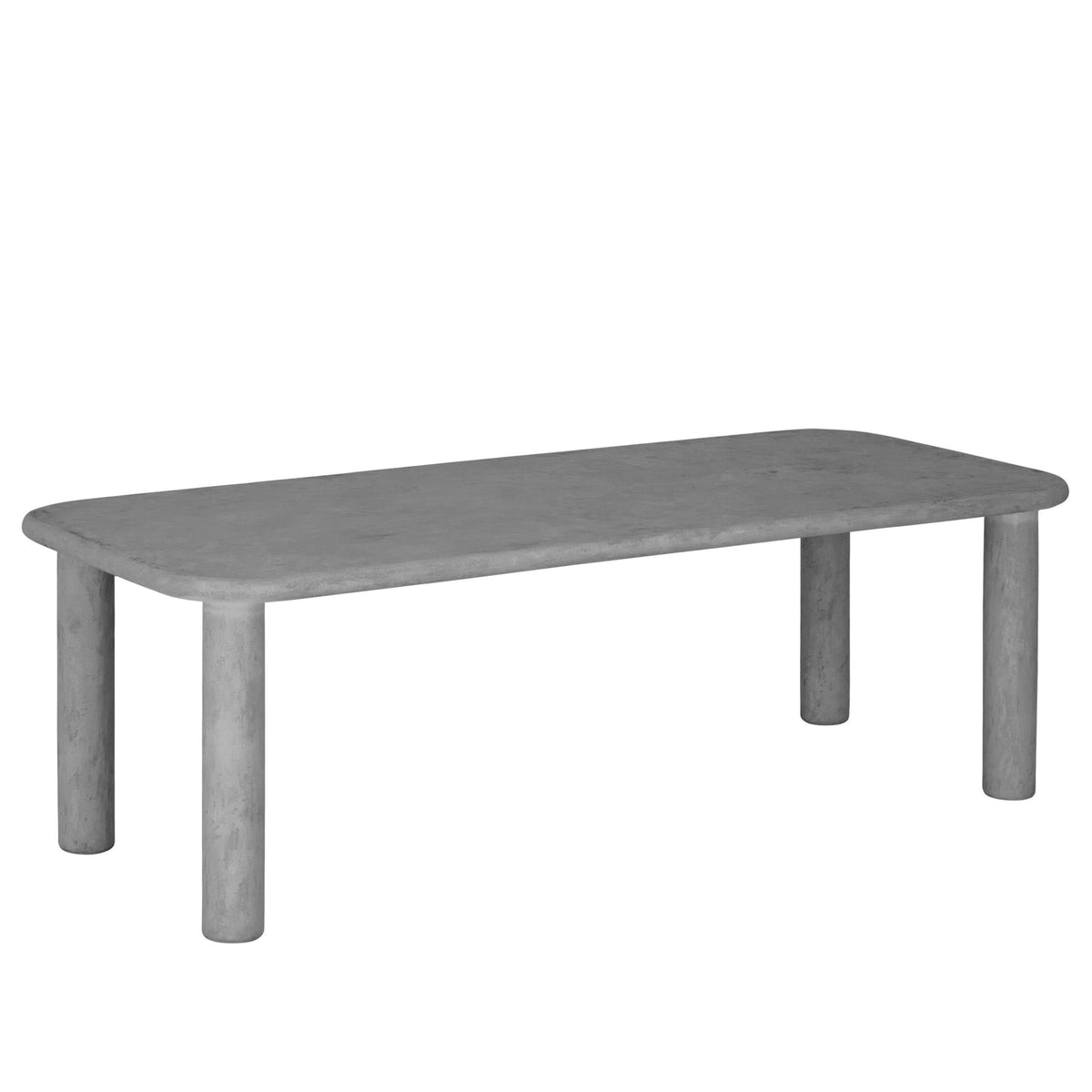 Mortex eettafel Dusk 230cm met afgeronde hoeken vooraanzicht