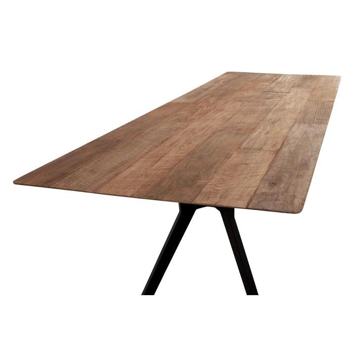 Detail houtnerf eetkamertafel Timeless Shape naturel
