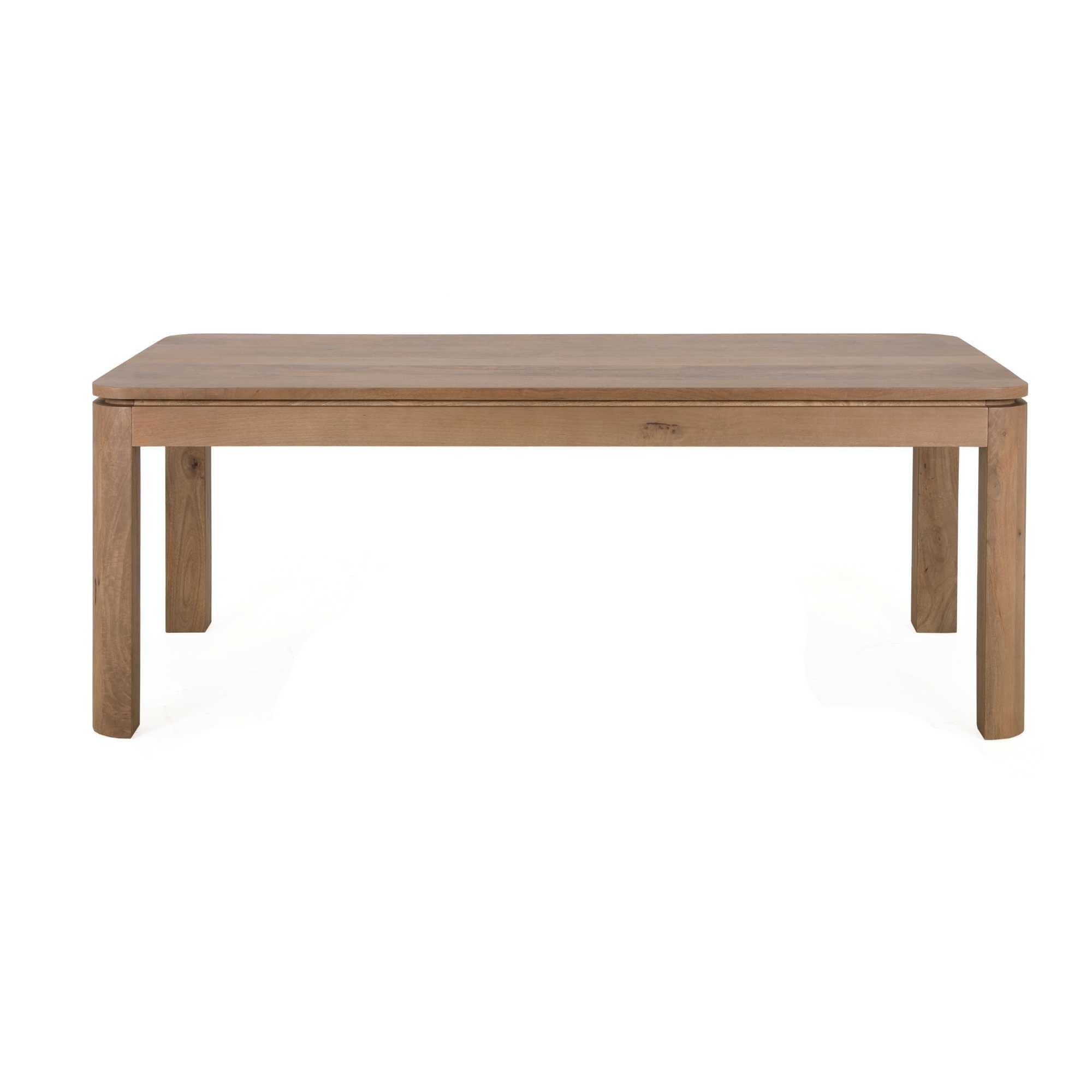 Eettafel Dallas van Starfurn in naturel mangohout, 200 bij 100 cm
