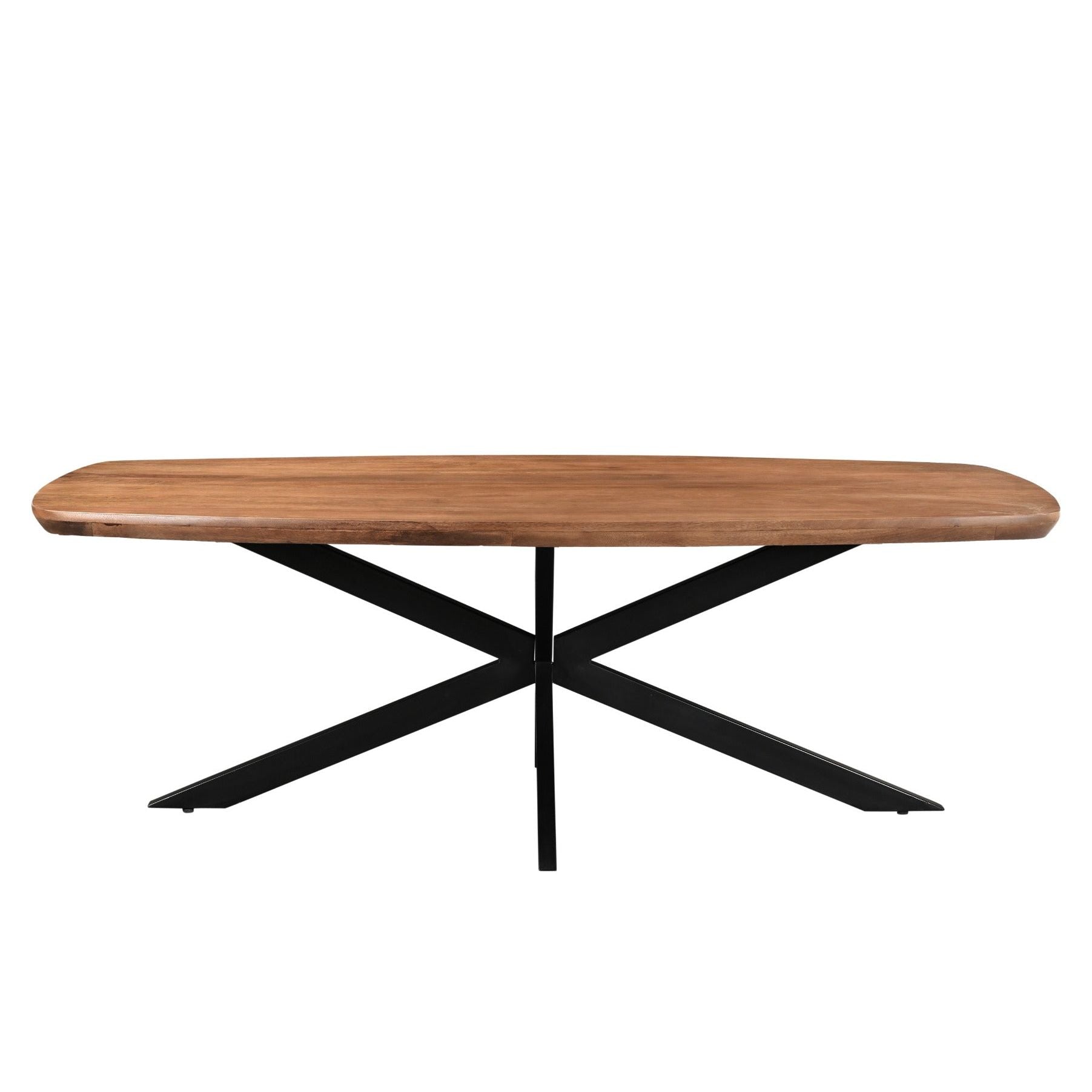 Eettafel Jesper Danish oval mangohout Pecan 180cm van Livingfurn