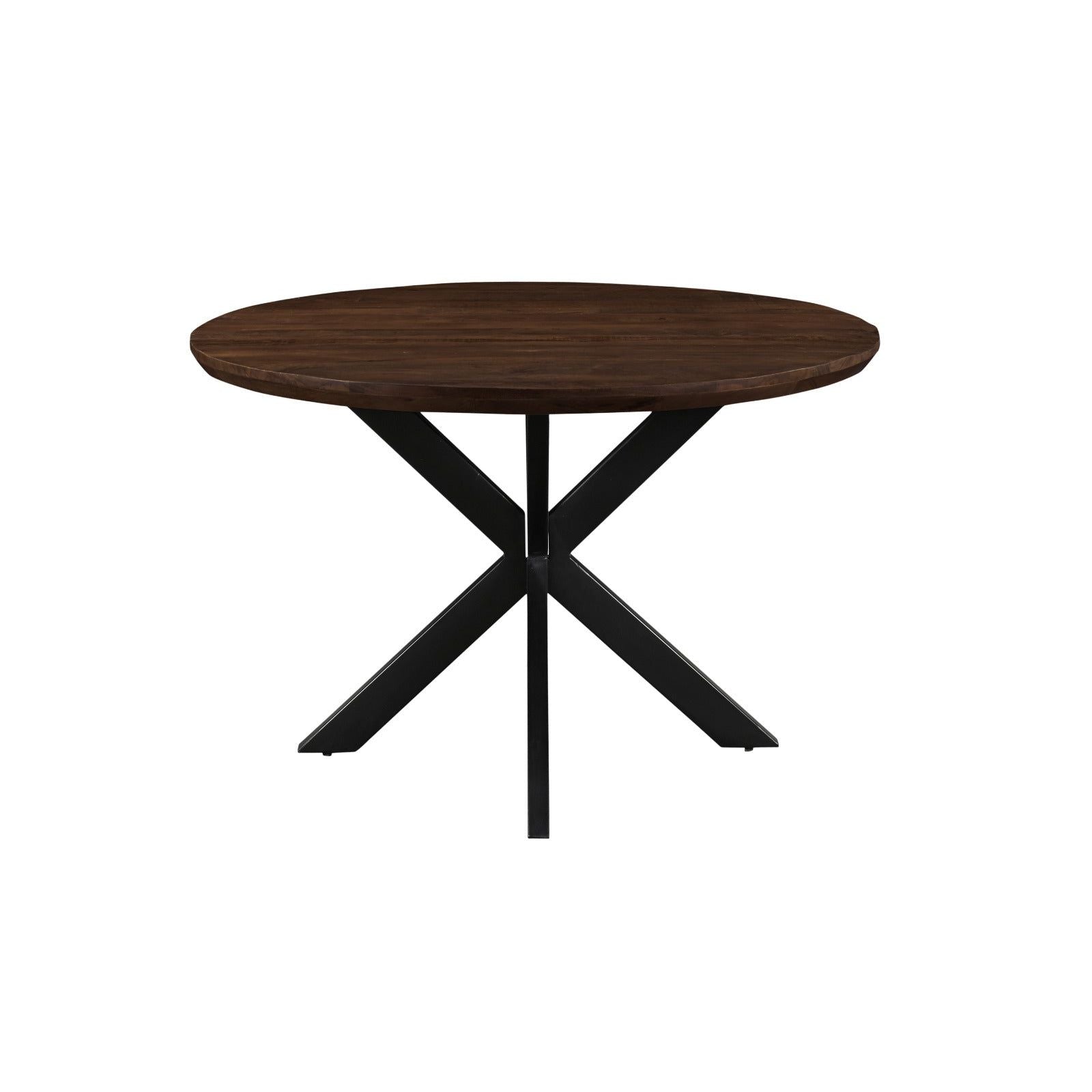 Ronde eettafel Jesper mangohout Chestnut Ø120cm van Livingfurn