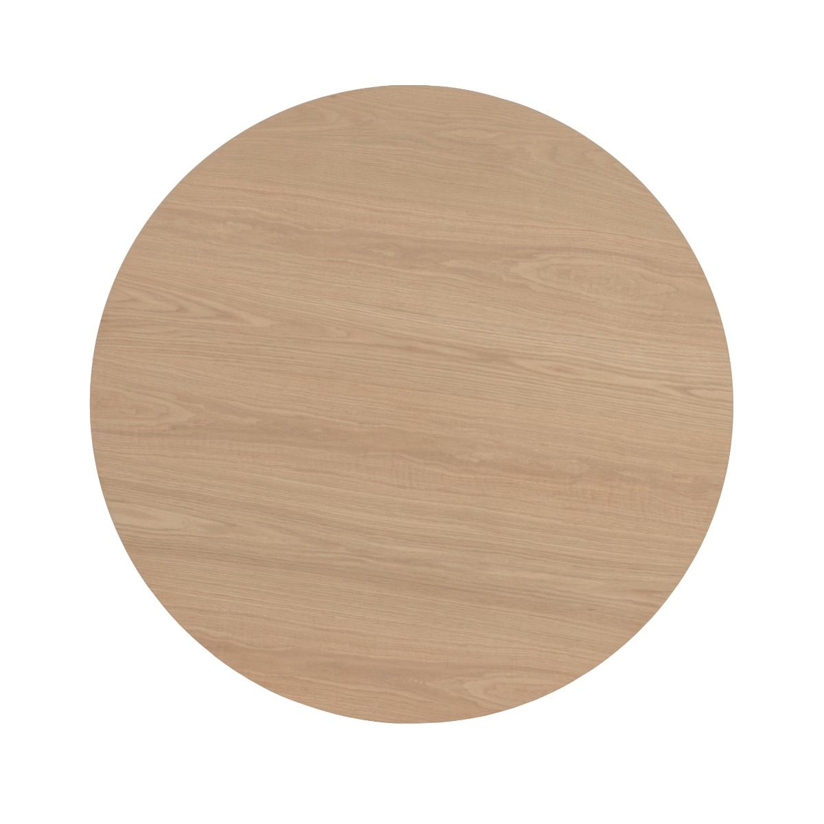 Bovenaanzicht van het eikenhouten blad van de eettafel Novero naturel