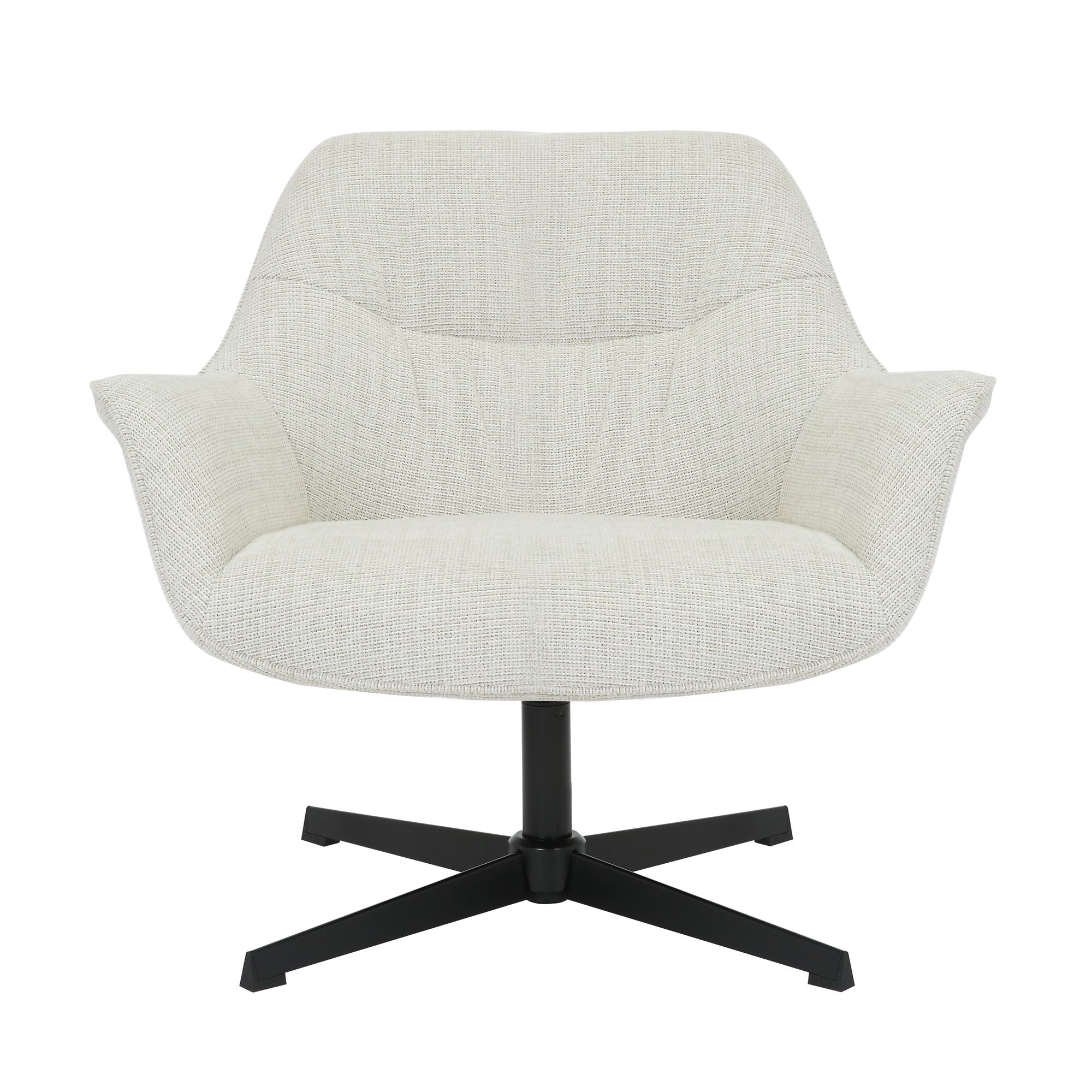 fauteuil Daphne Greige van Livingfurn, B84cm x D78cm x H77cm
