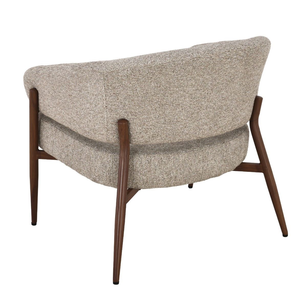Fauteuil Dilan Hush Walnut van schuin achteren