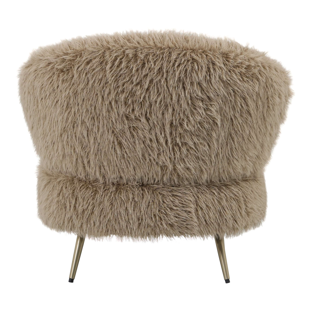Bruine Franklyn fauteuil van PTMD met lage zit en omhullende rugleuning