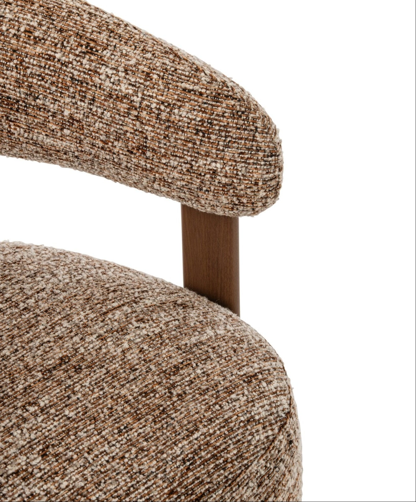 Fauteuil Schuim Bruin van J-Line, vijfde weergave van de bruine schuimen fauteuil