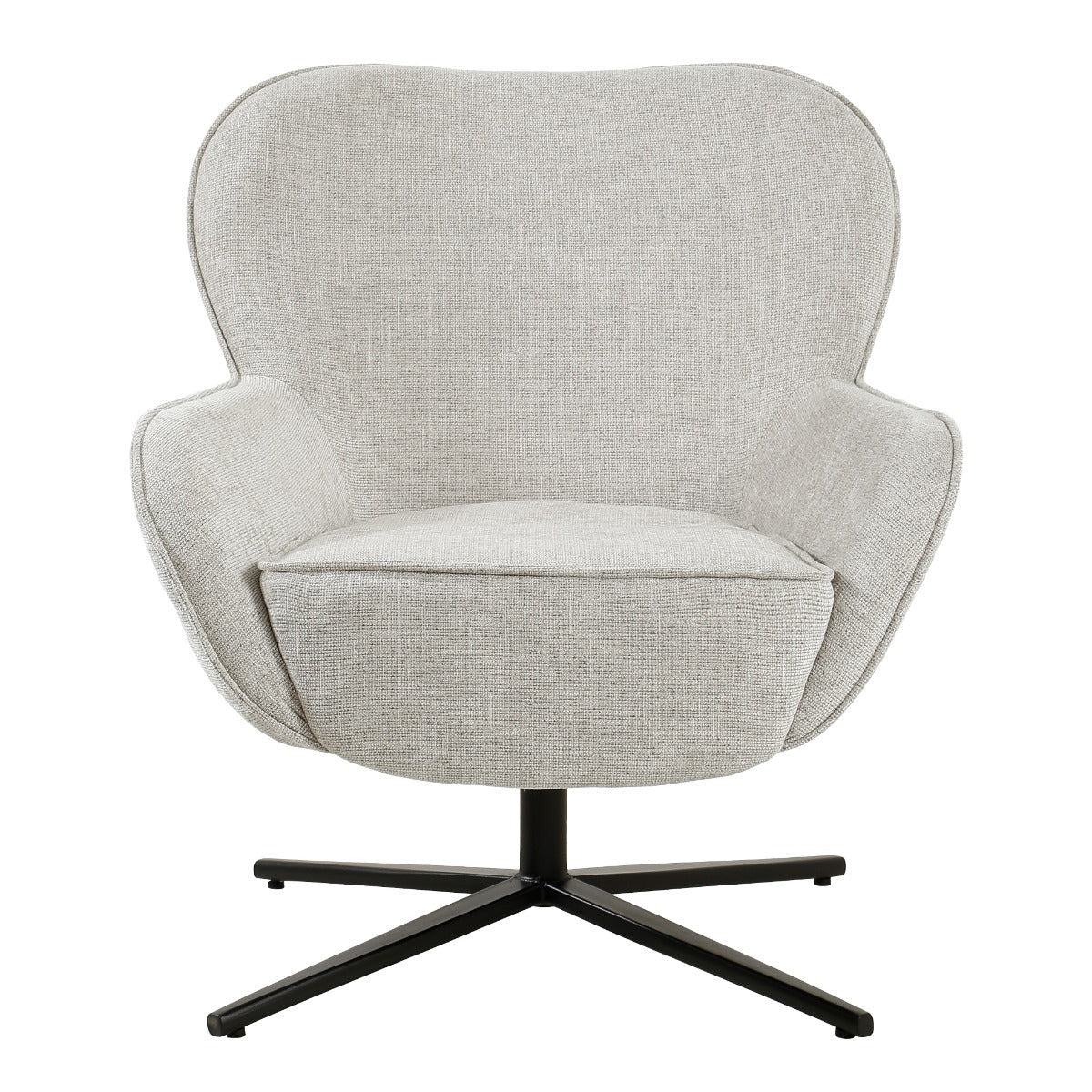 Draaibare fauteuil Sven Toffee van Livingfurn, B78cm x D86cm x H84cm