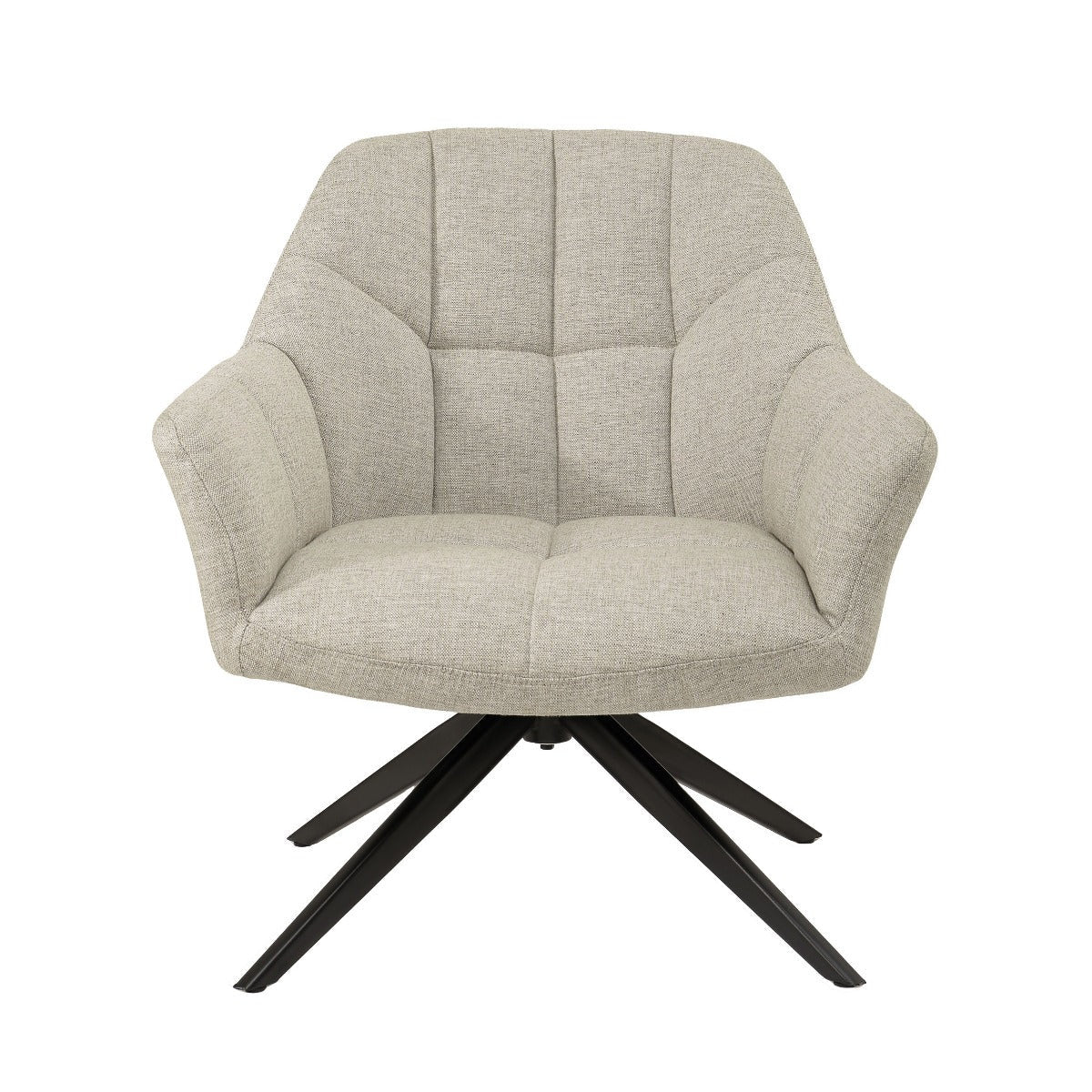 Draaibare fauteuil Tom Sand van Livingfurn, B74cm x D76cm x H79cm