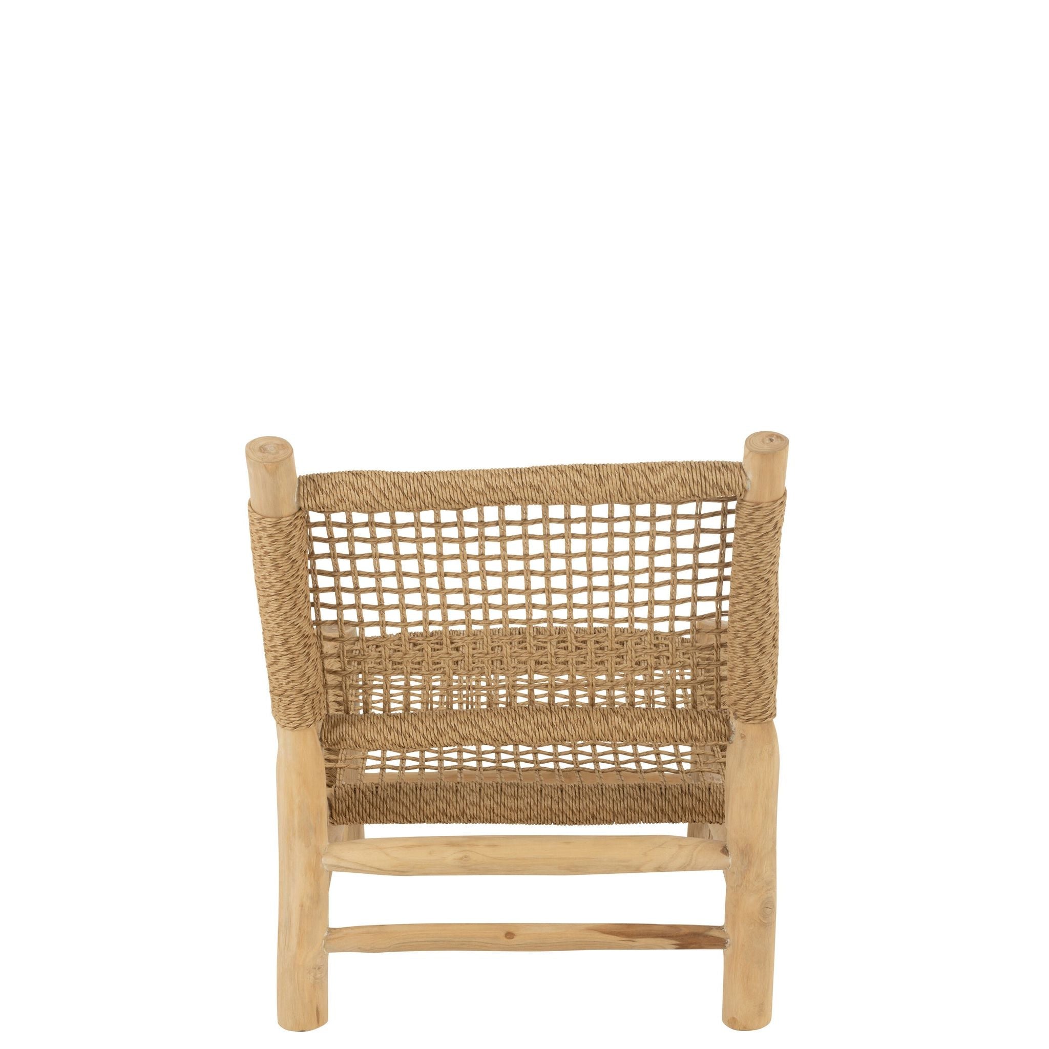 Fauteuil Vita Teakhout/Kunststof Naturel J-Line
