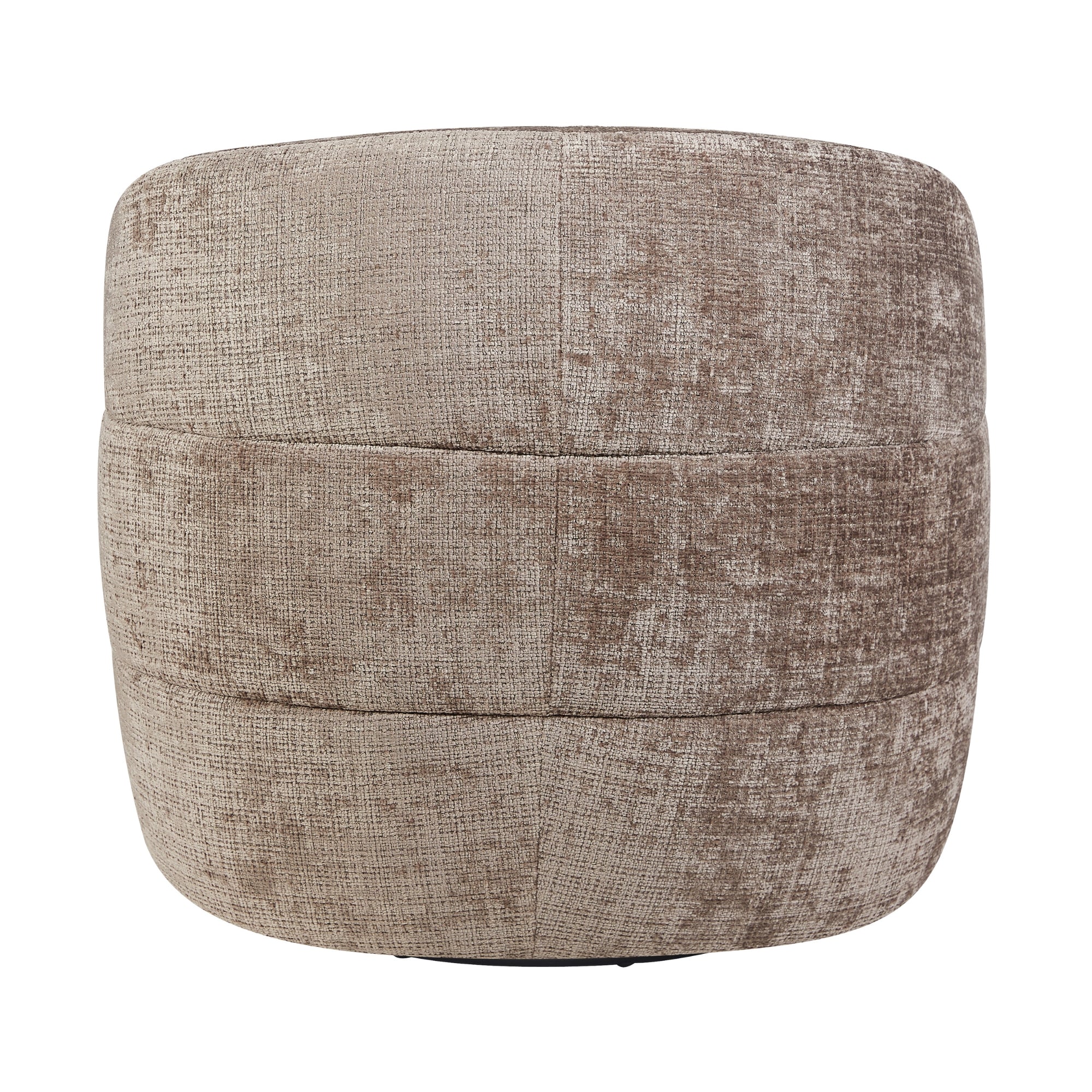 Bovenaanzicht van de zitting van de fauteuil Yara Clay van Starfurn met zitdiepte 56cm