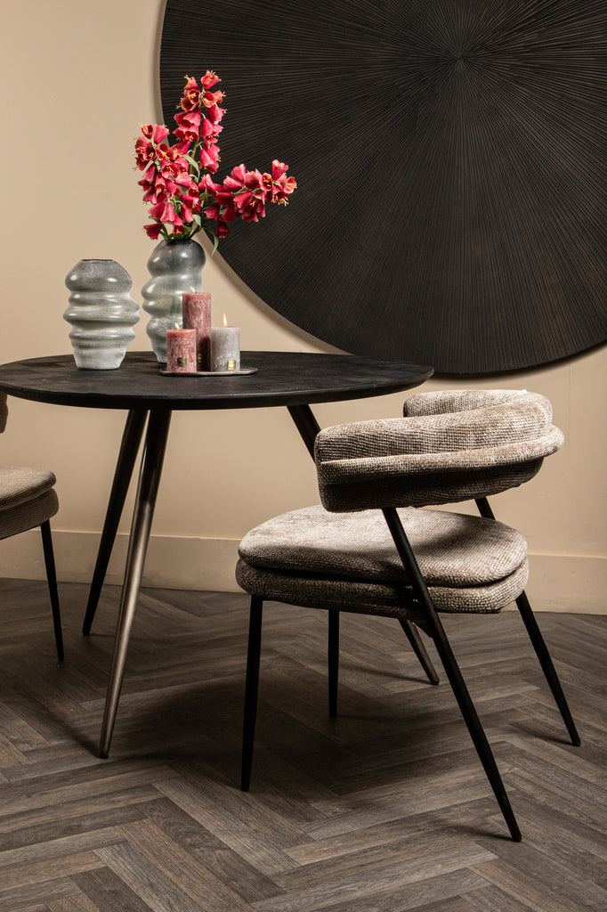 Fieron Ronde Eettafel Acaciahout Naturel PTMD - Eetkamertafel - PTMD - livinglovely.nl