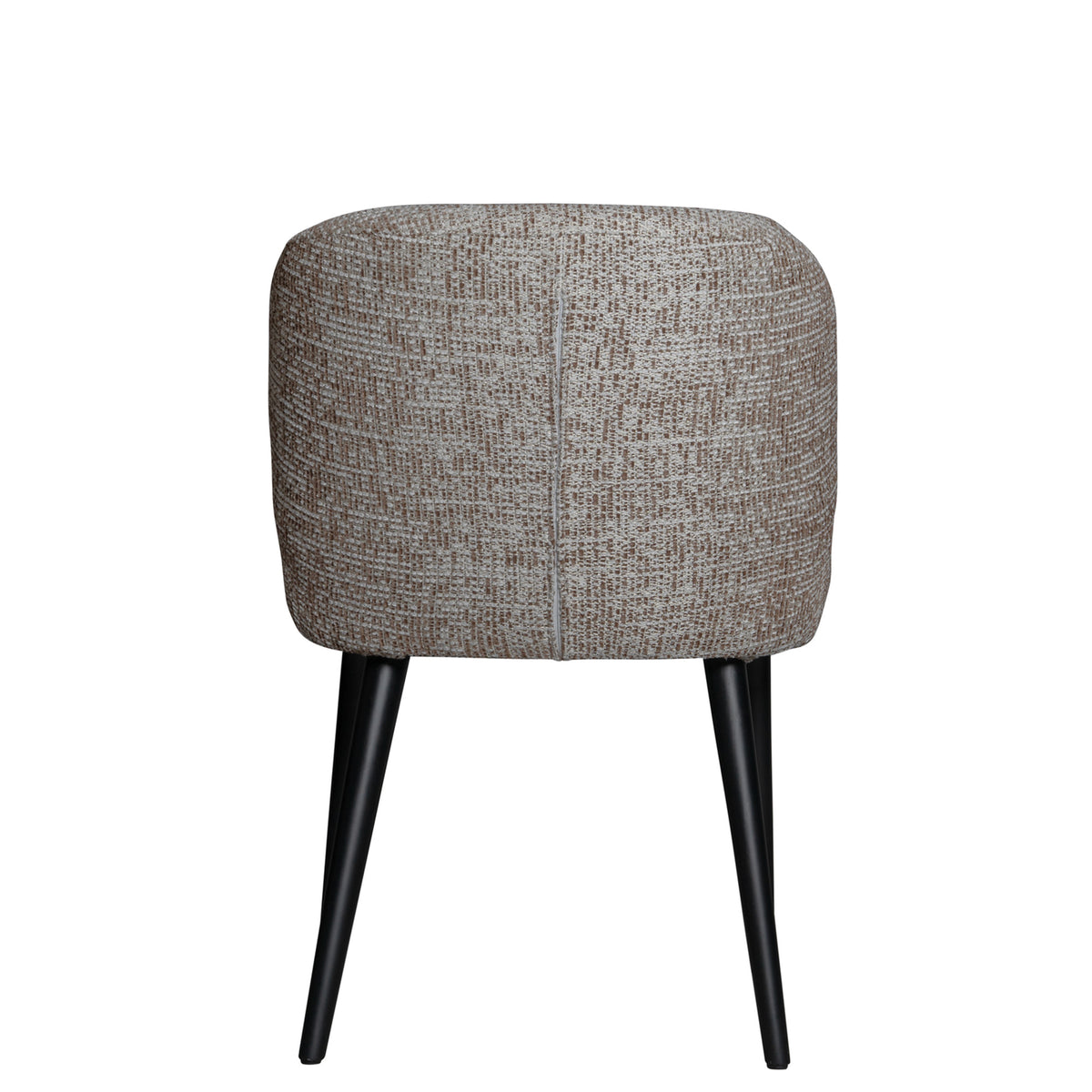 Fiori Beige Mois 04 eetkamerstoel van PTMD, detail van de beige stoffen bekleding