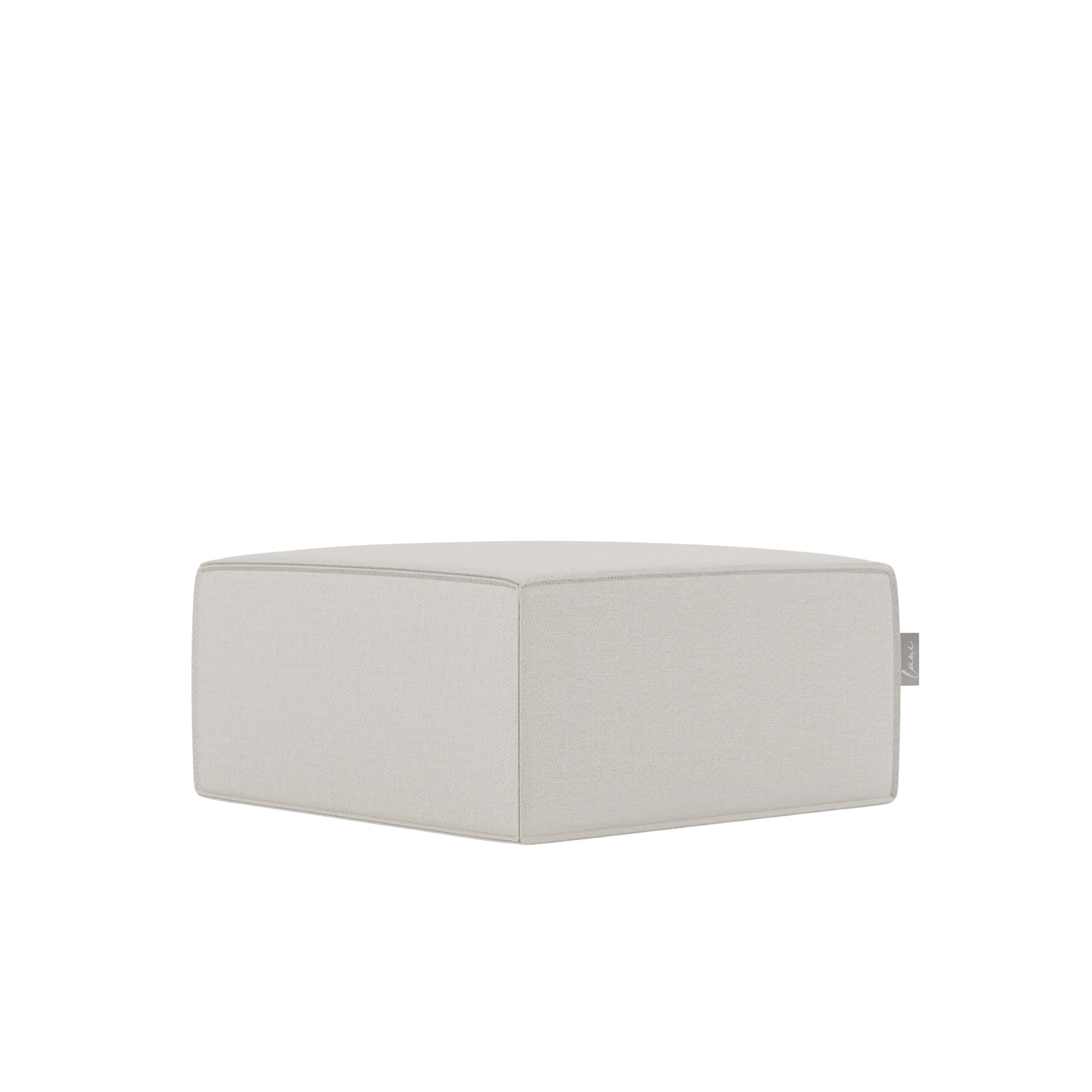 Fixed Square Pouf Boho Beige - Laui Lounge™ - Poef - Laui Lounge - livinglovely.nl