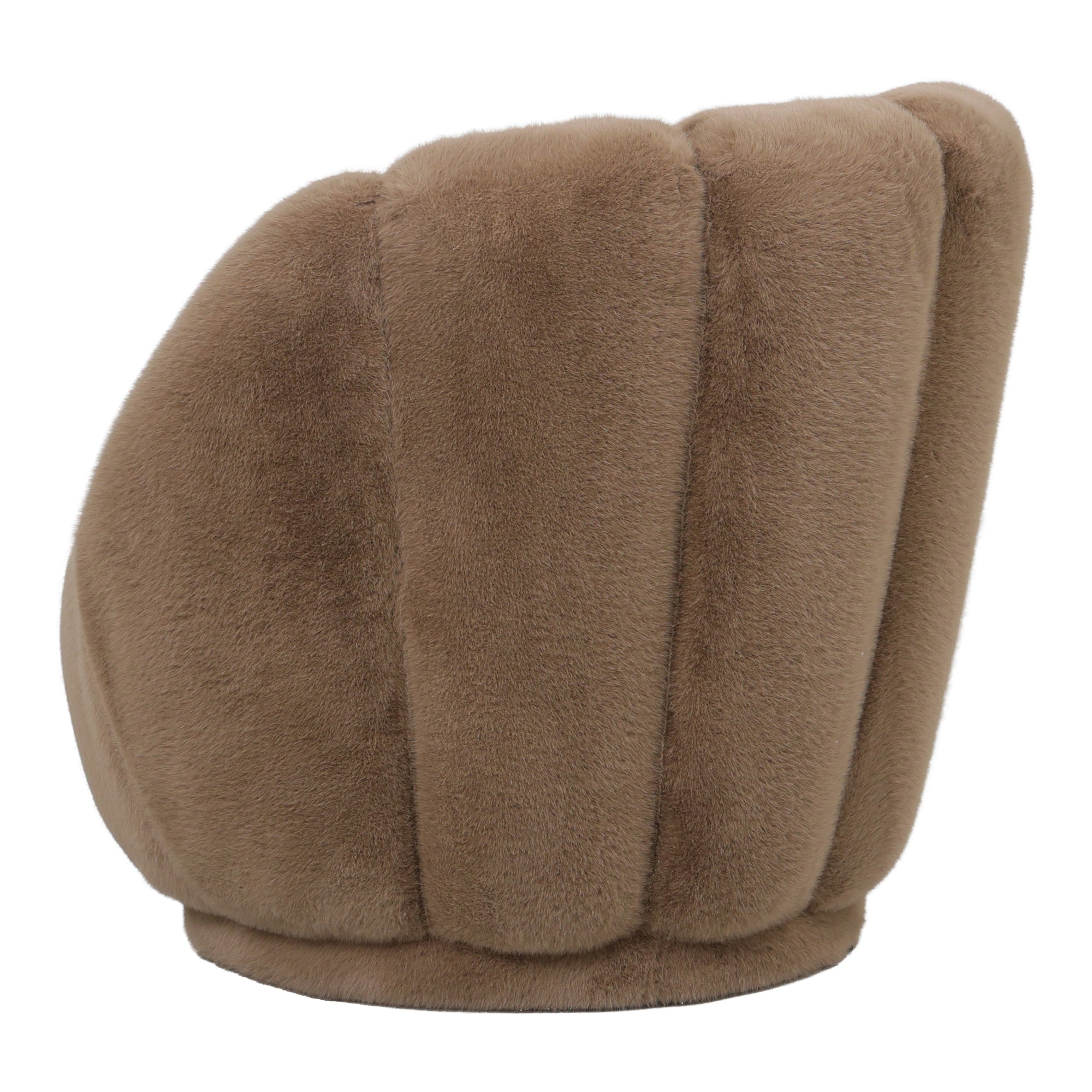 Furia Mocca Fauteuil Fur PTMD - Fauteuil - PTMD - livinglovely.nl