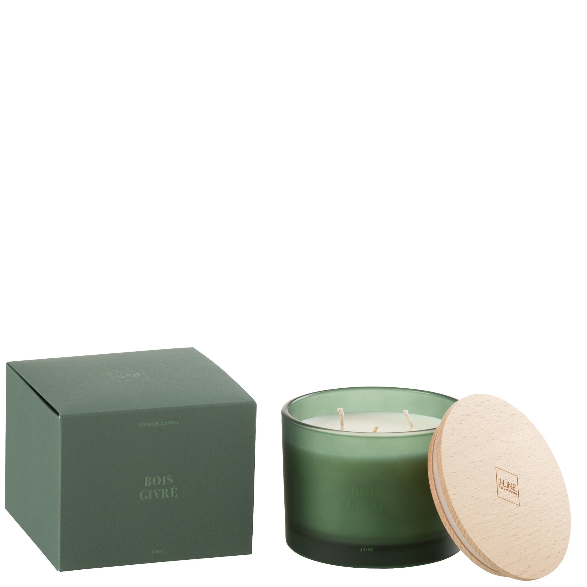 Geurkaars Accords Essentiels Bois Givré 28 Uur - Geurkaars - J-Line - livinglovely.nl