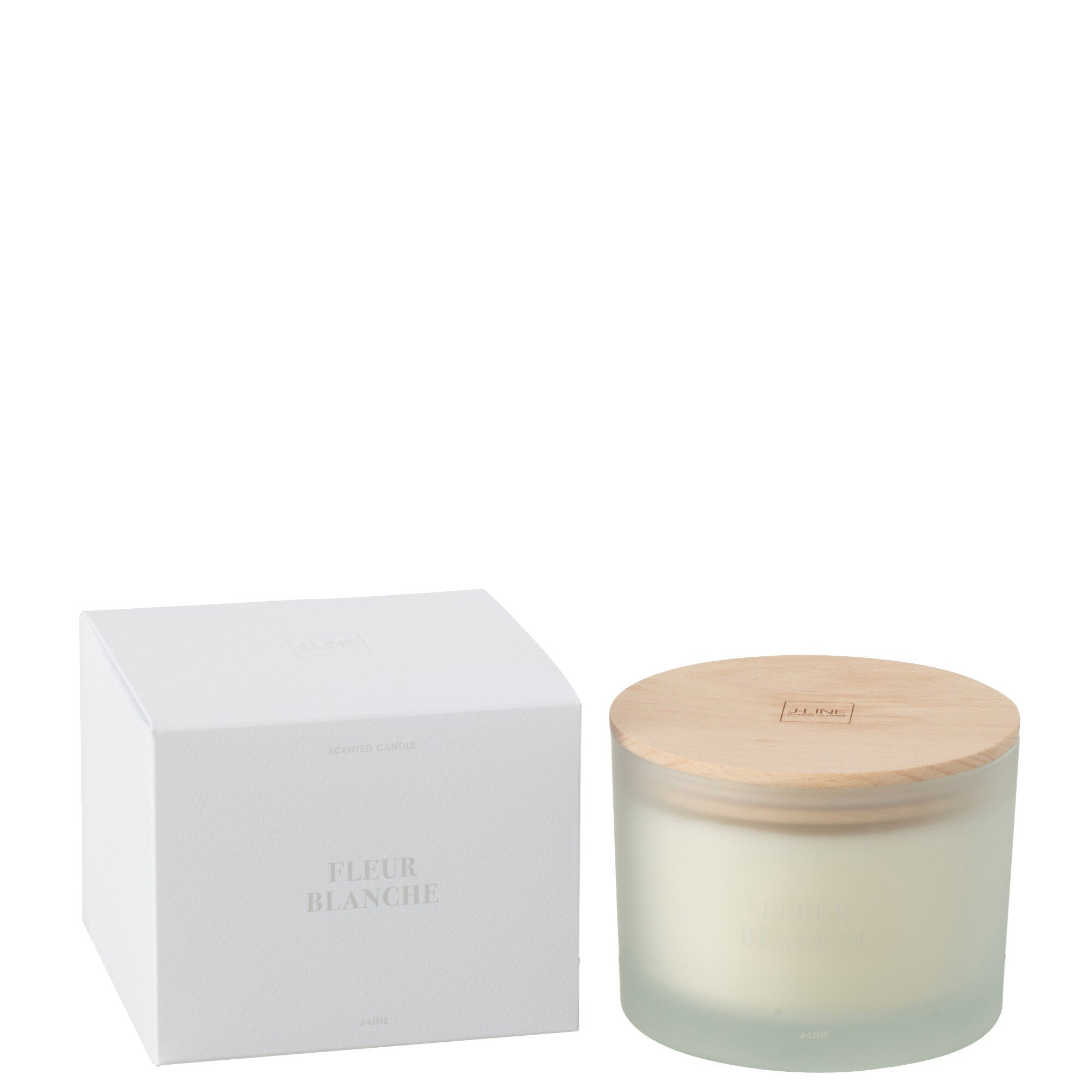 Geurkaars Accords Essentiels Fleur Blanche 28 Uur - Geurkaars - J-Line - livinglovely.nl