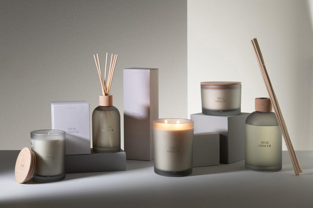 Geurkaars Accords Essentiels Musc Obscur 52 Uur - Geurkaars - J-Line - livinglovely.nl