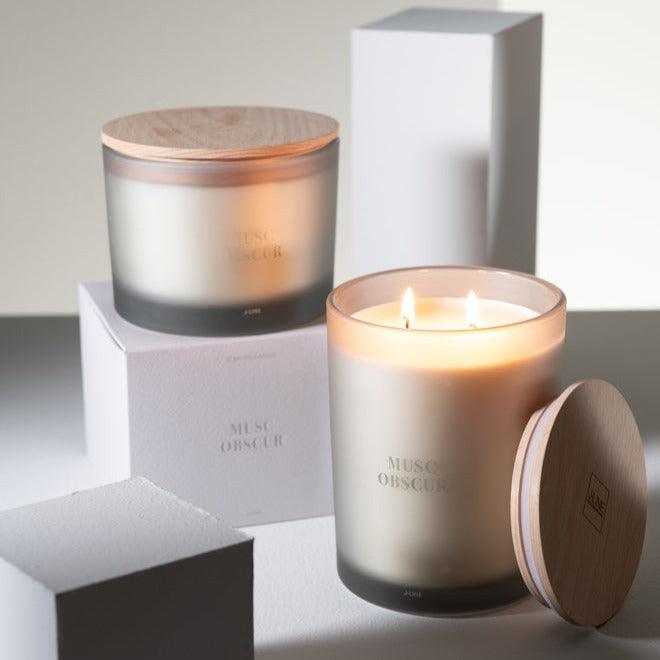 Geurkaars Accords Essentiels Musc Obscur 52 Uur - Geurkaars - J-Line - livinglovely.nl
