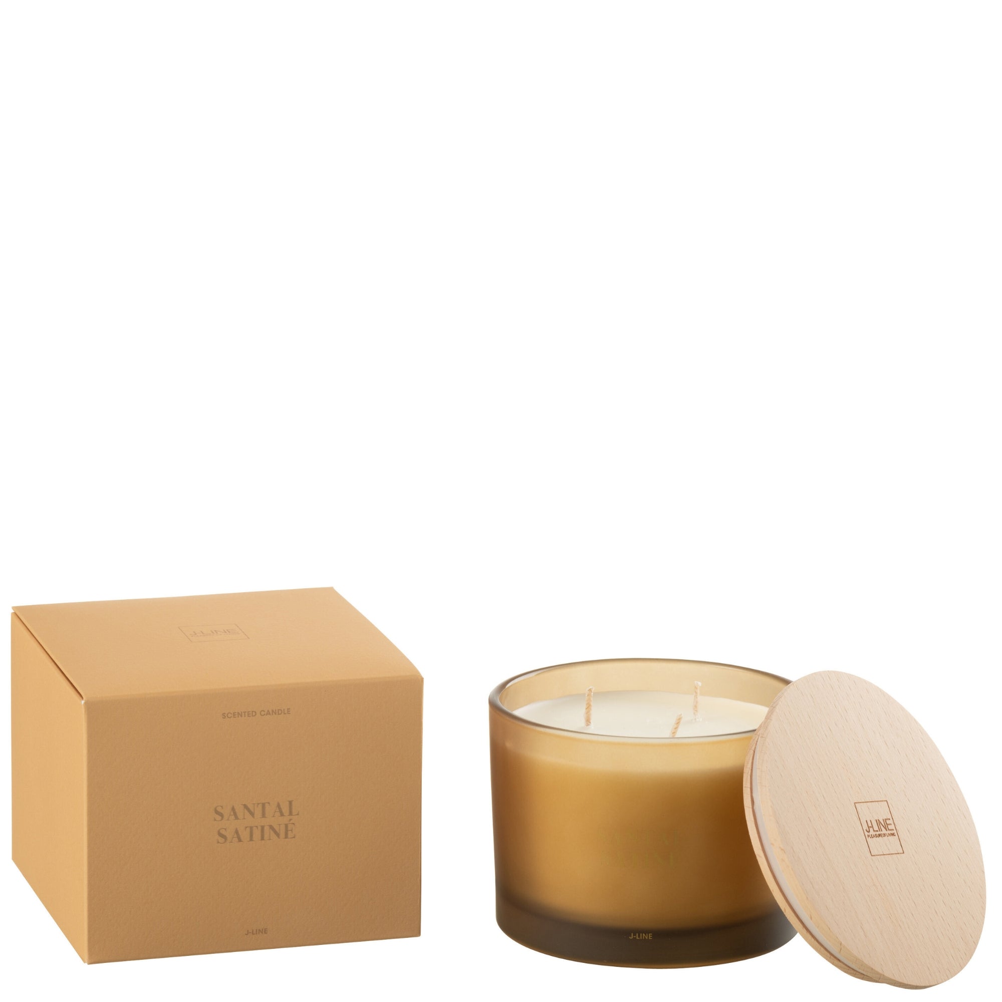 Geurkaars Accords Essentiels Santal Satiné 28 Uur - Geurkaars - J-Line - livinglovely.nl