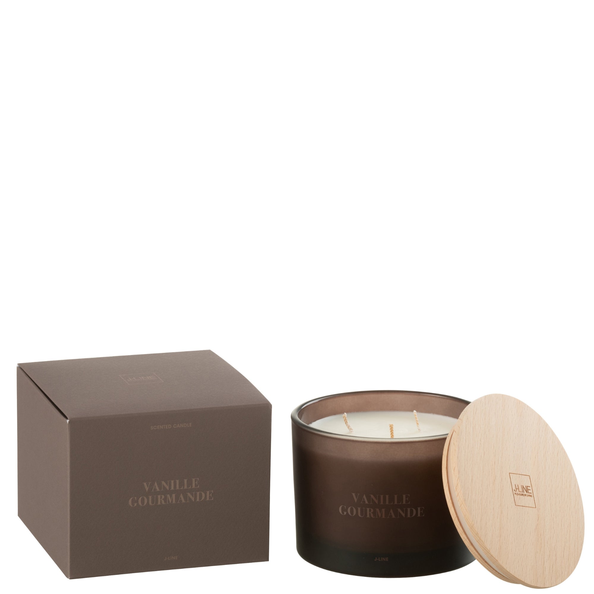 Geurkaars Accords Essentiels Vanille Gourmande 28 Uur - Geurkaars - J-Line - livinglovely.nl