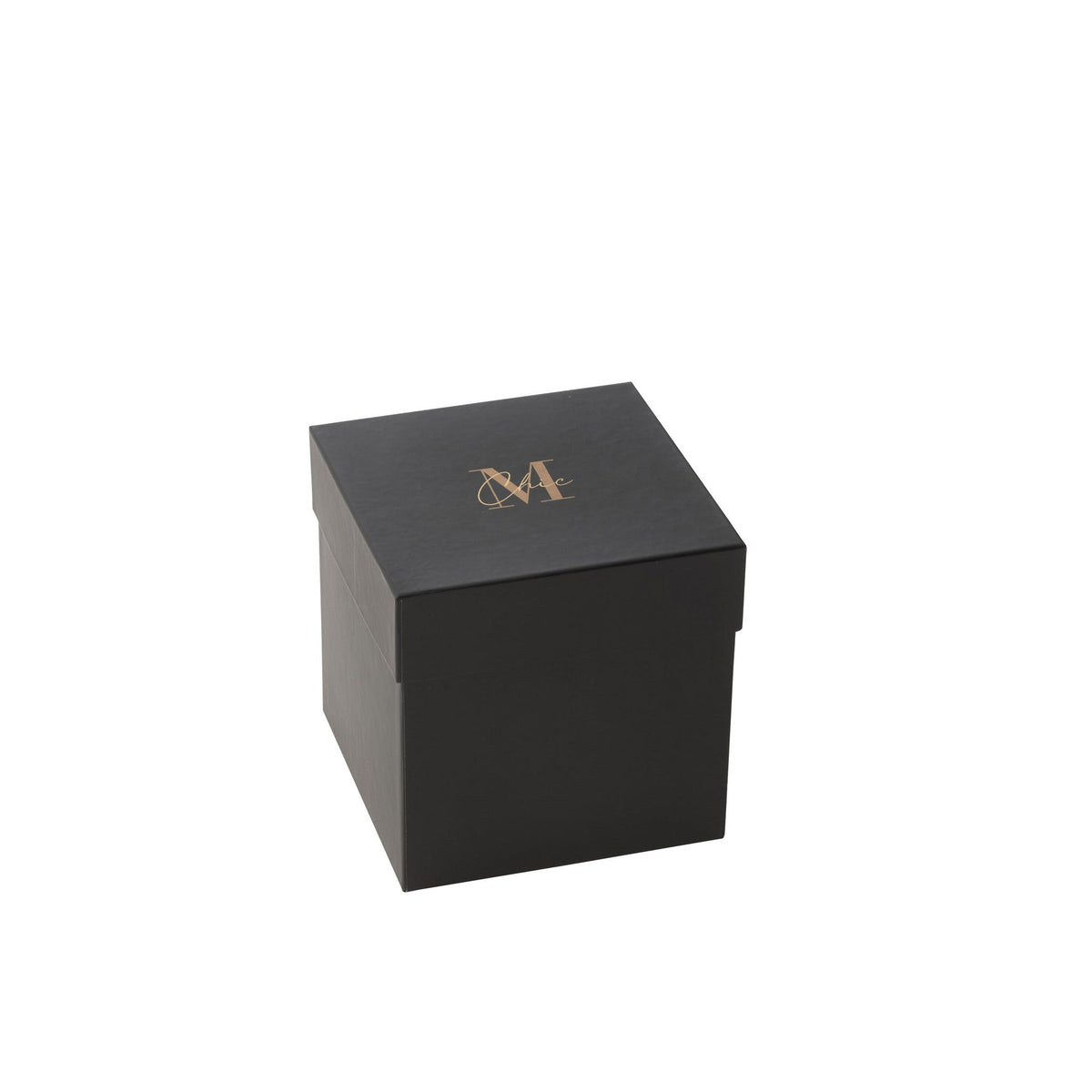 Geurkaars M-Chic Glas Goud/Zwart Medium-80u