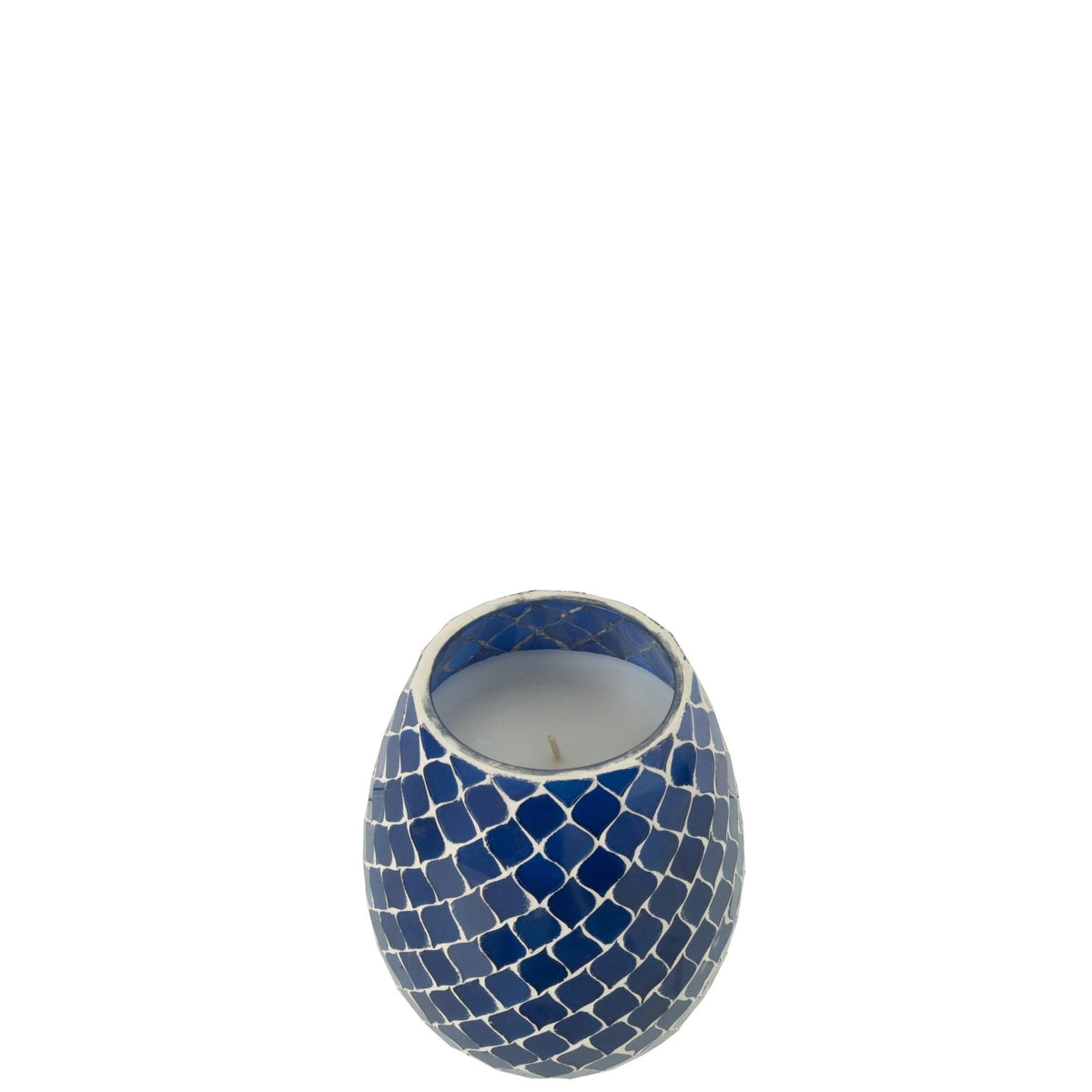 Geurkaars Mia Mozaiek Blauw Small-90u