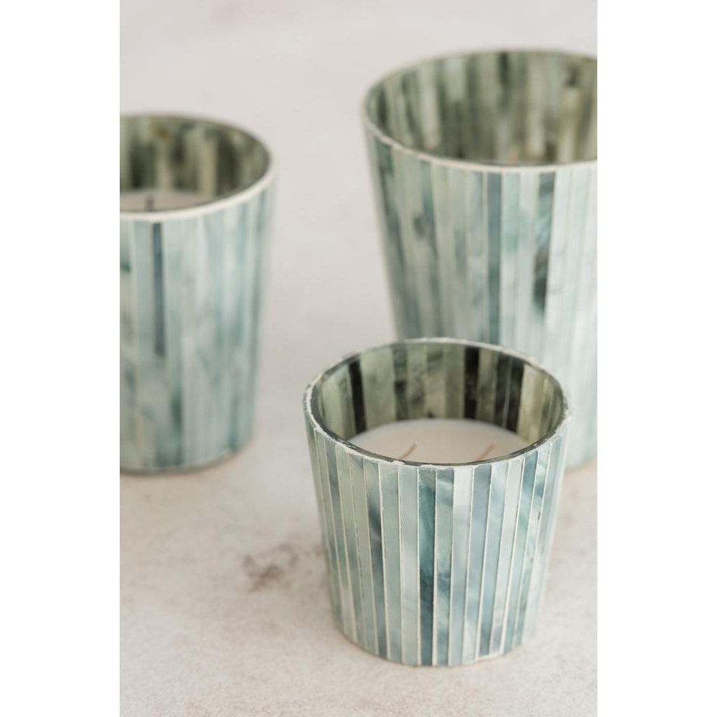 Geurkaars Noa Seaside Bliss Lichtblauw Large - 75u