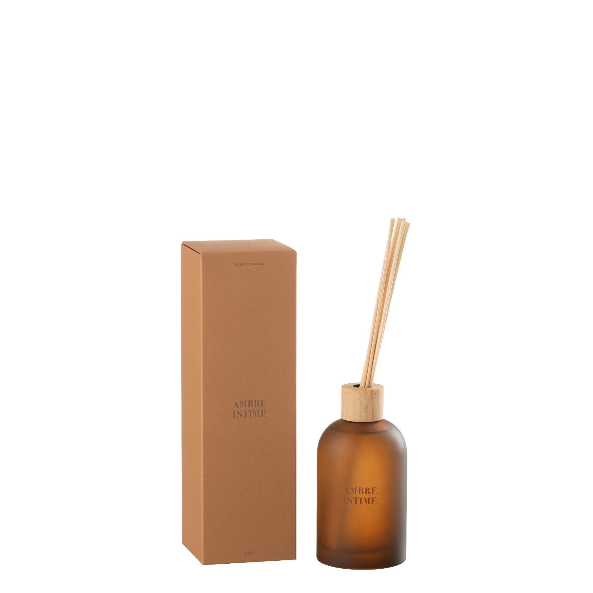 Geurstokjes Accords Essentiels Ambre Intime 250ml - Geurstokjes - J-Line - livinglovely.nl