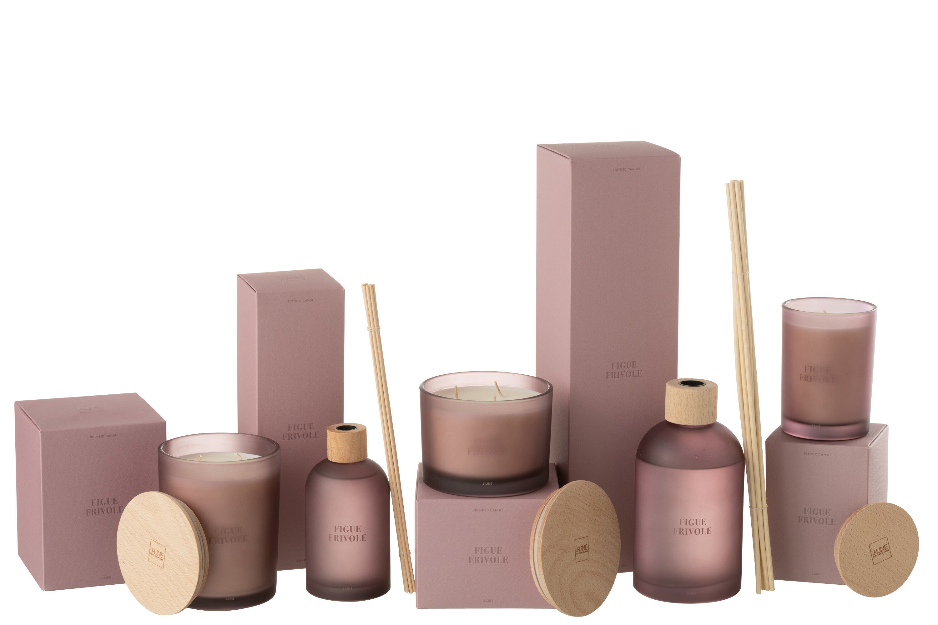 Geurstokjes Accords Essentiels Figue Frivole 550ml - Geurstokjes - J-Line - livinglovely.nl