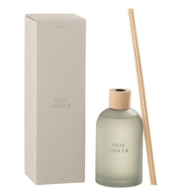 Geurstokjes Accords Essentiels Musc Obscur 250ml - Geurstokjes - J-Line - livinglovely.nl