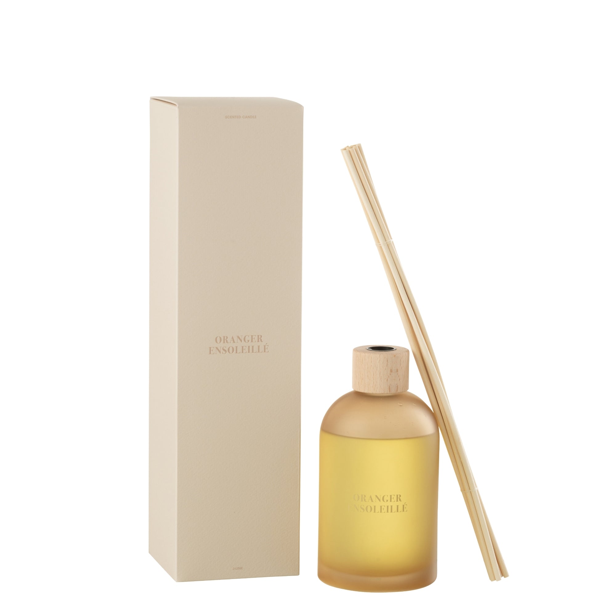 Geurstokjes Accords Essentiels Oranger Ensoleillé 550ml - Geurstokjes - J-Line - livinglovely.nl