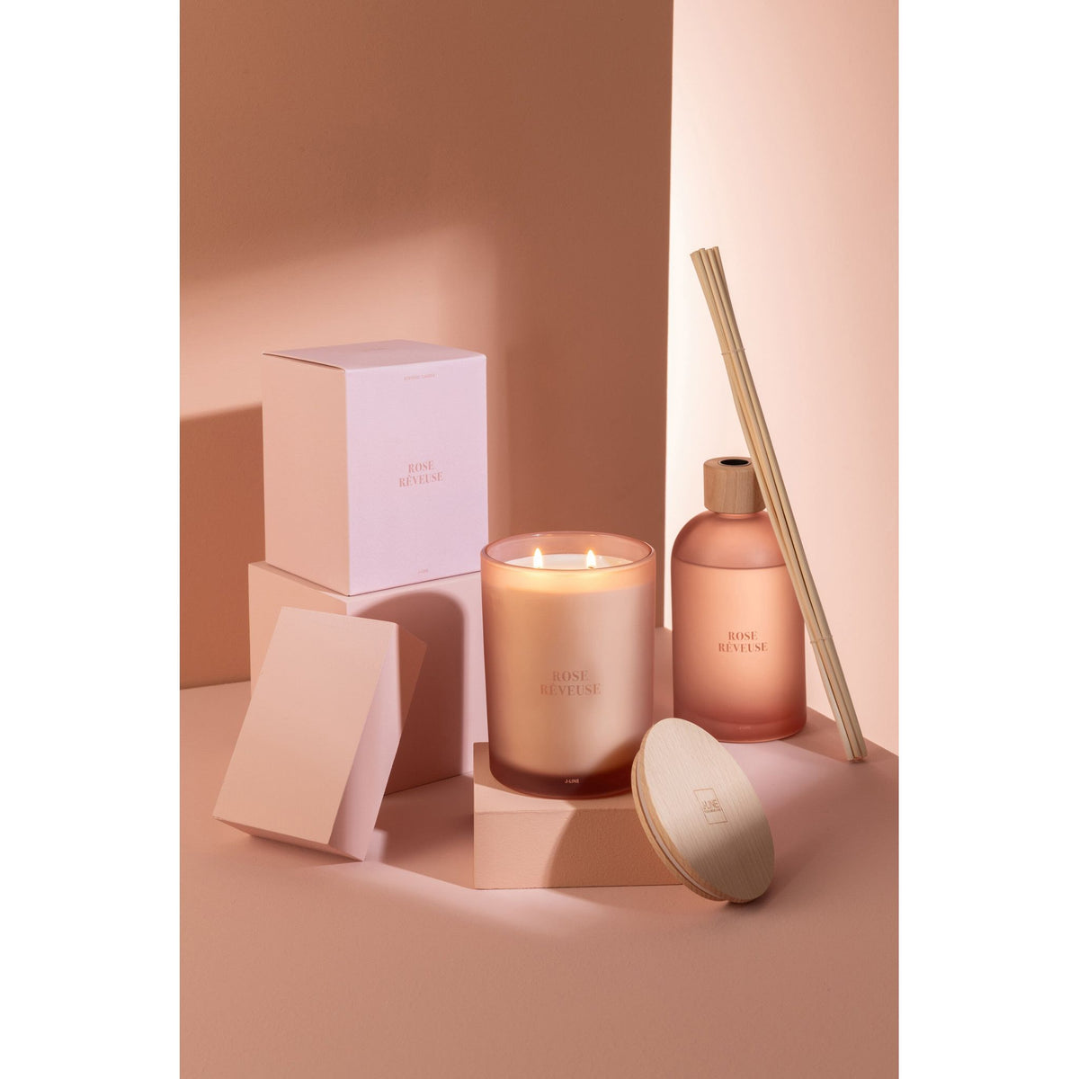 Geurstokjes Accords Essentiels Rose Rêveuse 550ml