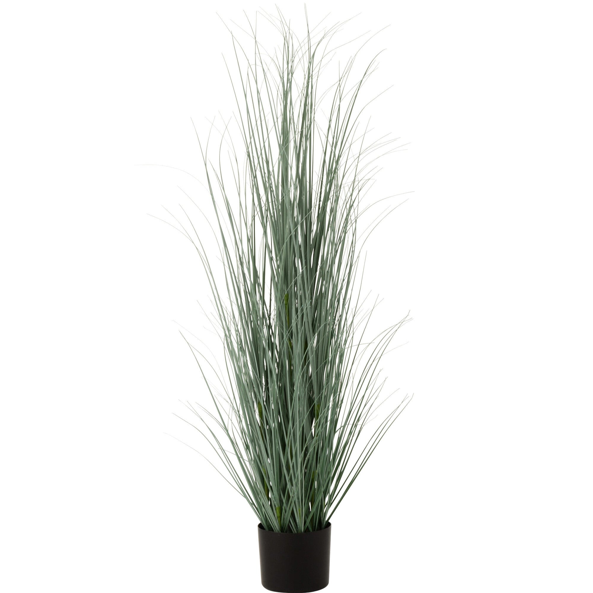 Grassen In Pot Plastiek Blauw/Groen Large - Kunstplant - J-Line - livinglovely.nl