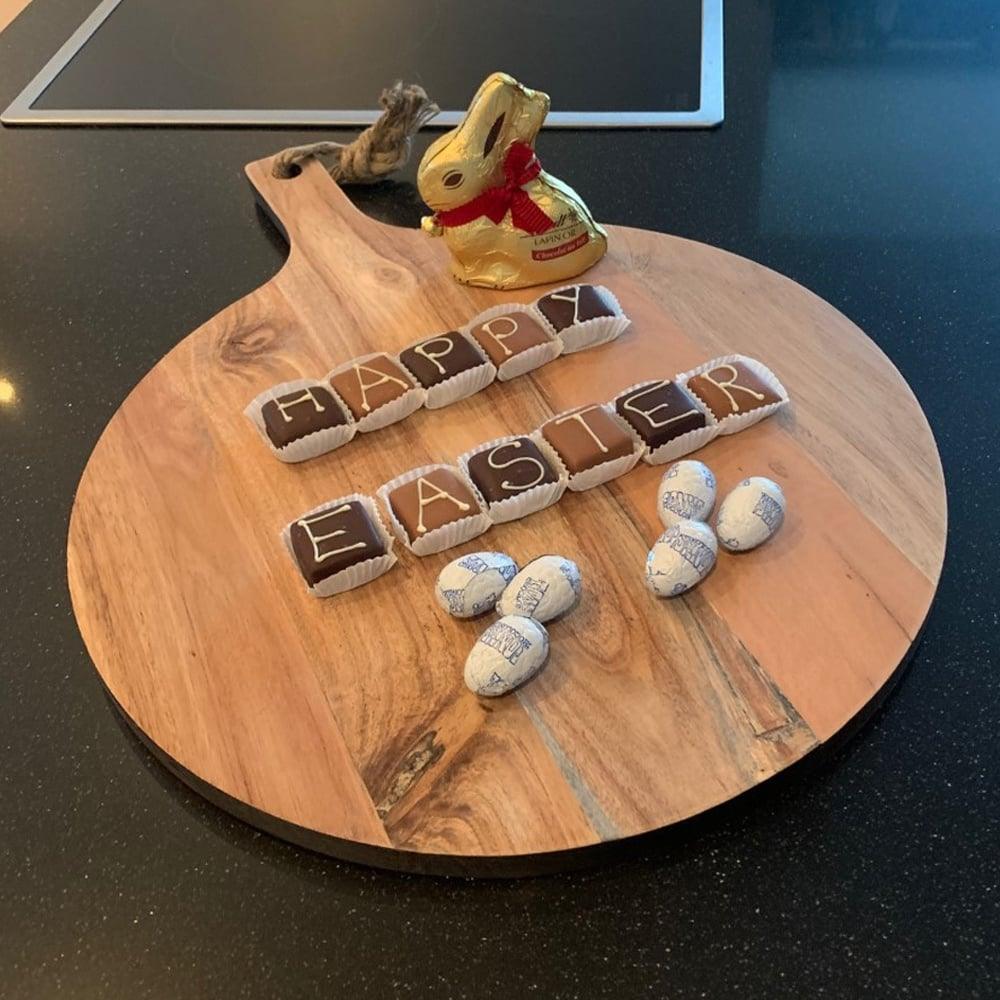 Gusta Serveerplank met zwarte rand 52x39cm - Serveerplank - Gusta - livinglovely.nl