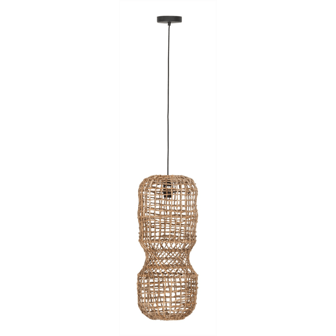Geweven abaca hanglamp Blanes Small lichtspel MUST Living