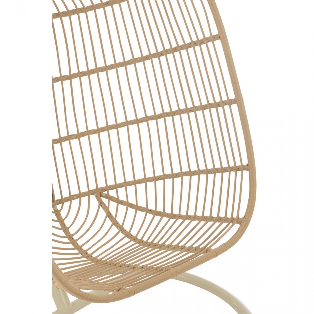 Hangstoel Egga Metaal/Koord Beige - Hangstoel - J-Line - livinglovely.nl